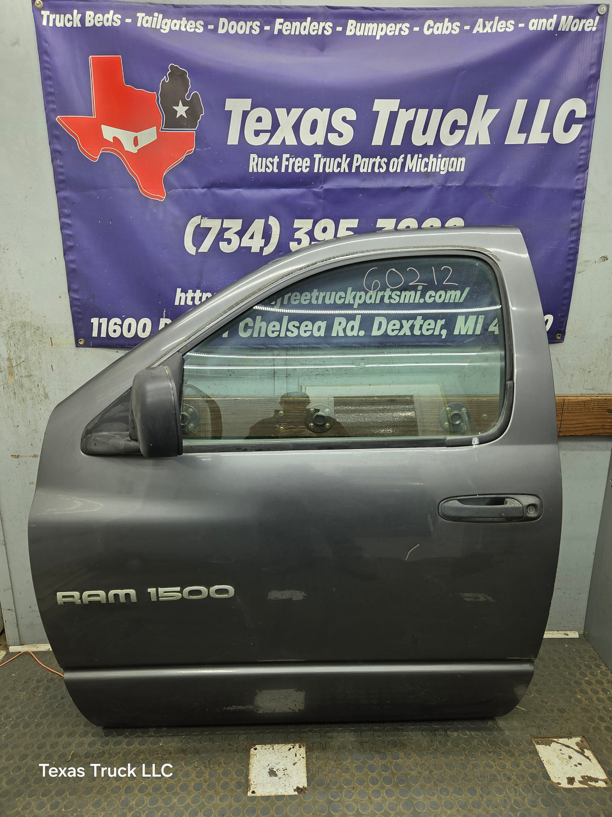2003-2008 Dodge Ram 3rd Gen Driver Side Front Quad Cab Crew Cab Door 1500 2500 3500 4500 5500 - Gray