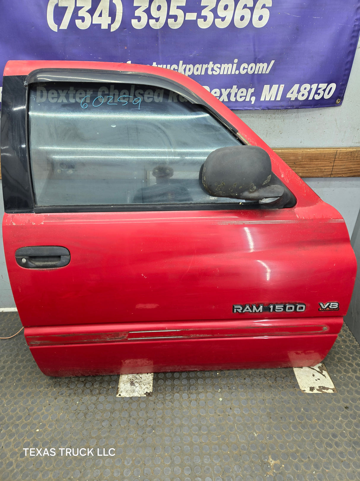 1994-2002 Dodge Ram 2nd Gen Quad Cab 4 Door Square Corner RH Passenger Door