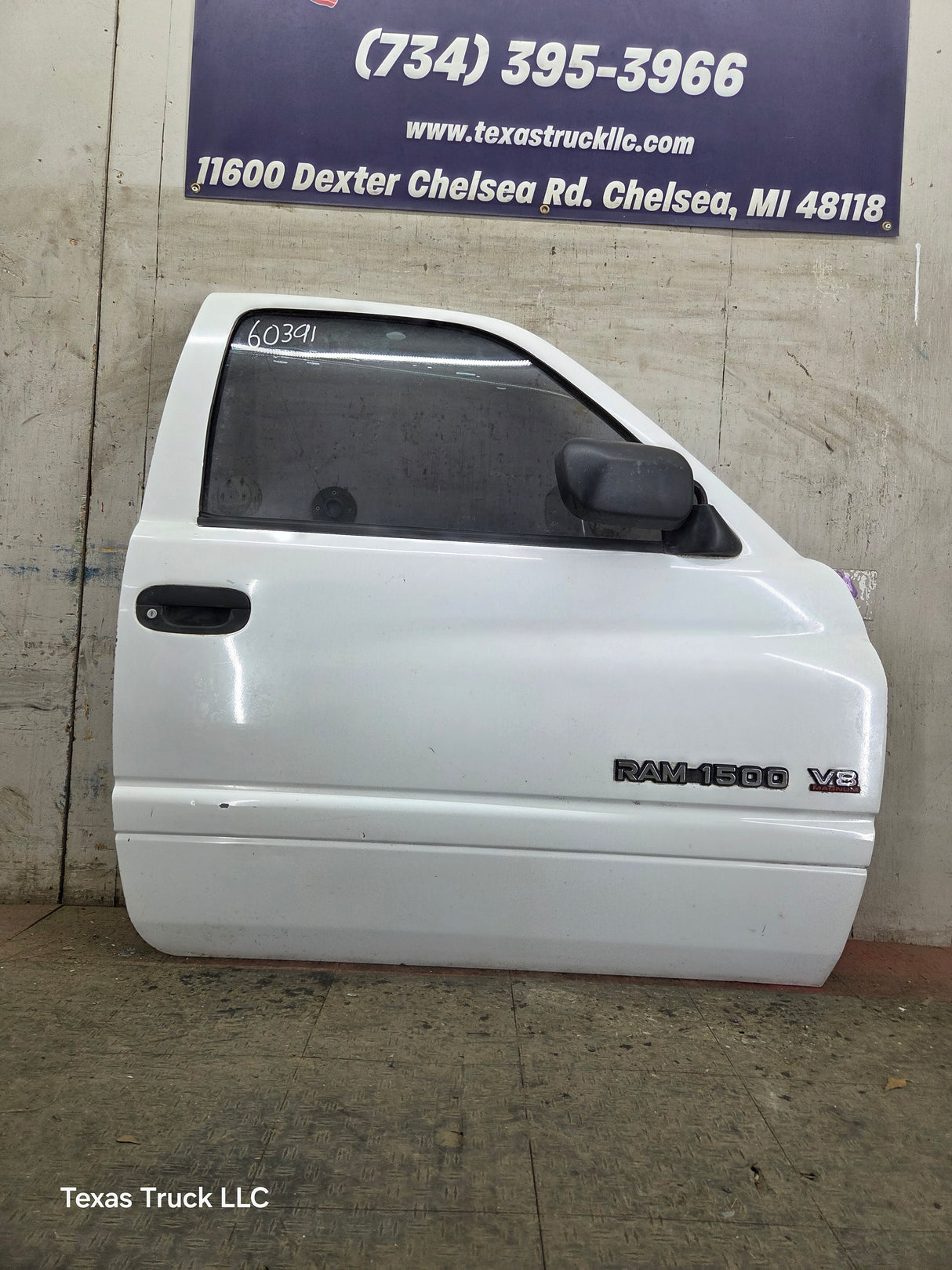 1994-2002 Dodge Ram 2nd Gen RH Passenger Side Front Door Regular Cab / 2 Door Ext Cab 1500 2500 3500 ROUND CORNER