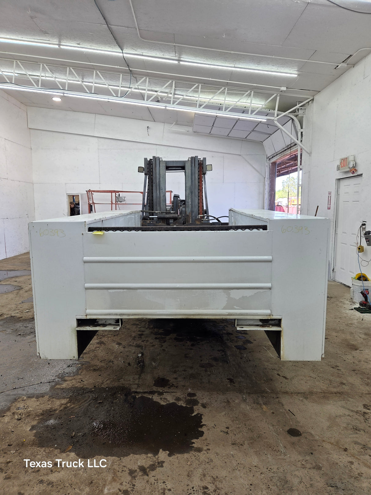 8' Steel Utility Service Body Truck Single Rear Wheel Utility Bed Universal