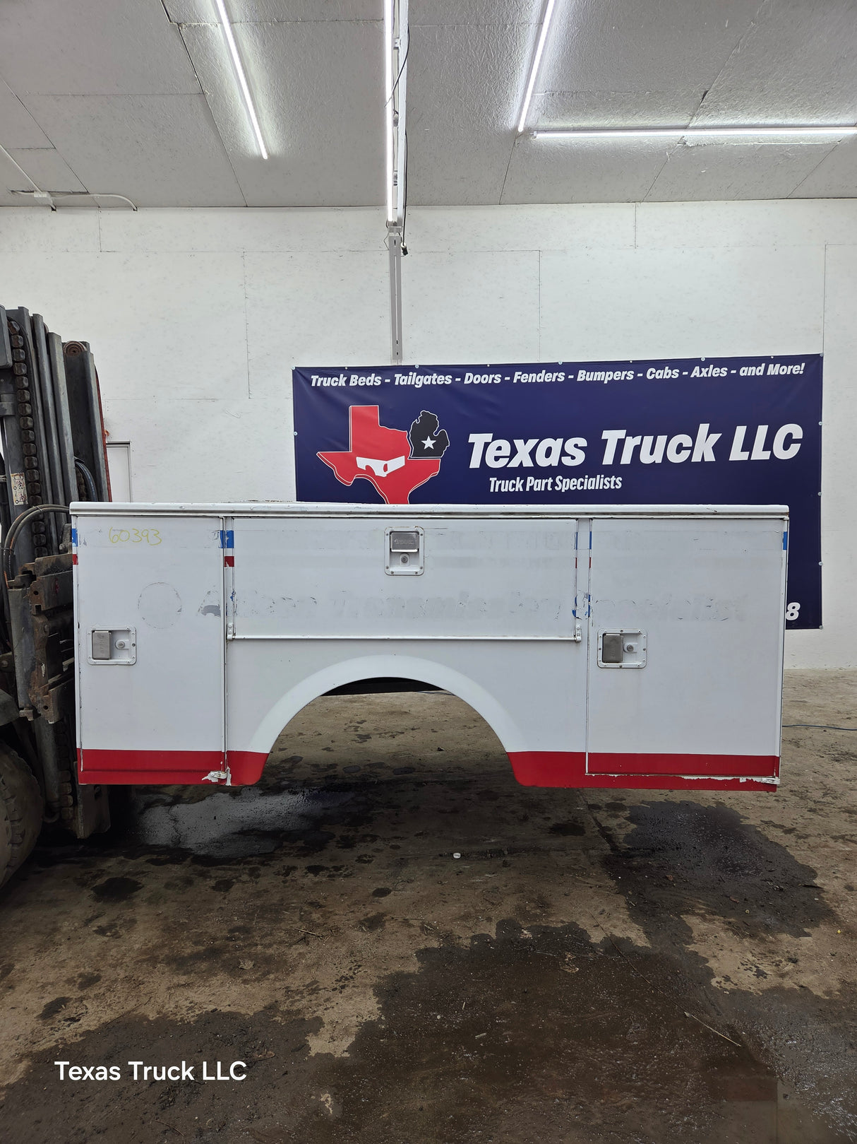 8' Steel Utility Service Body Truck Single Rear Wheel Utility Bed Universal