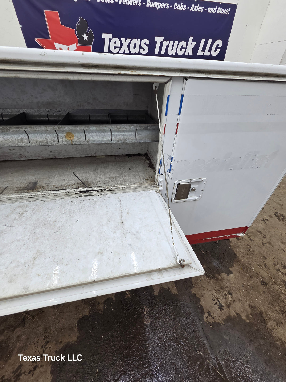 8' Steel Utility Service Body Truck Single Rear Wheel Utility Bed Universal