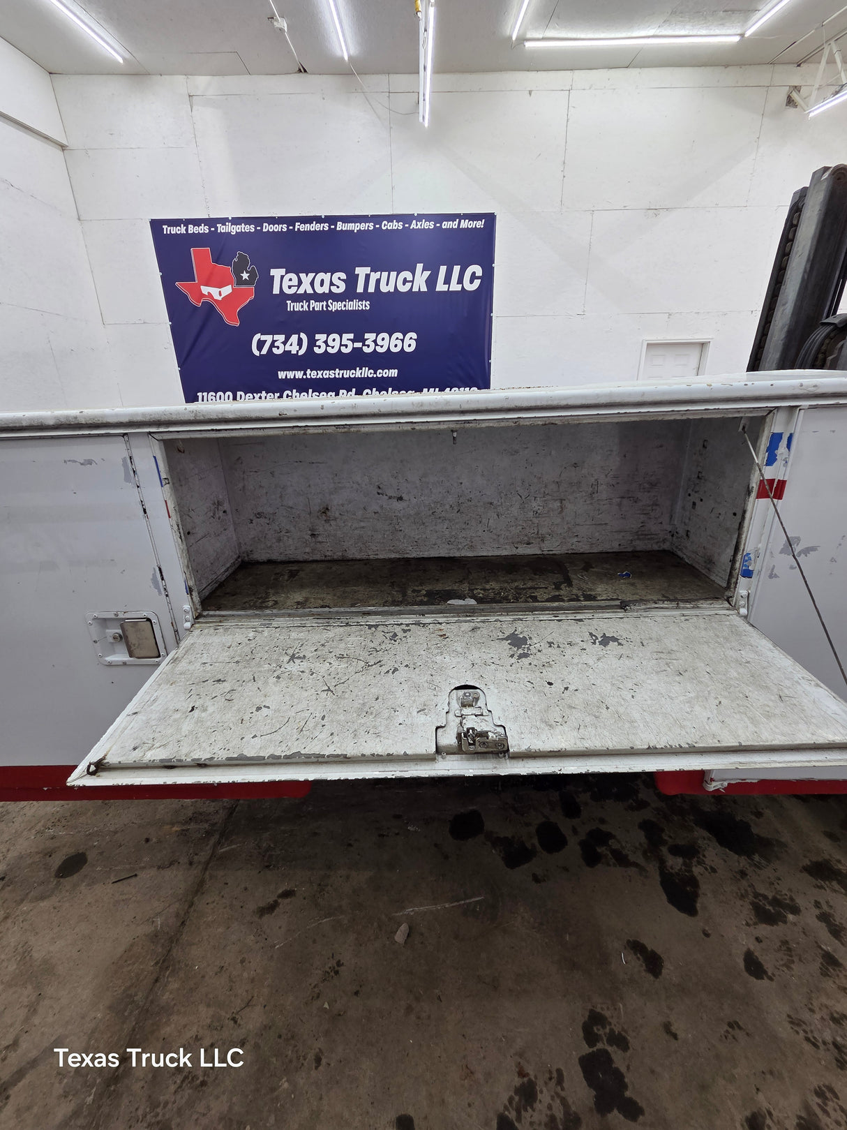 8' Steel Utility Service Body Truck Single Rear Wheel Utility Bed Universal