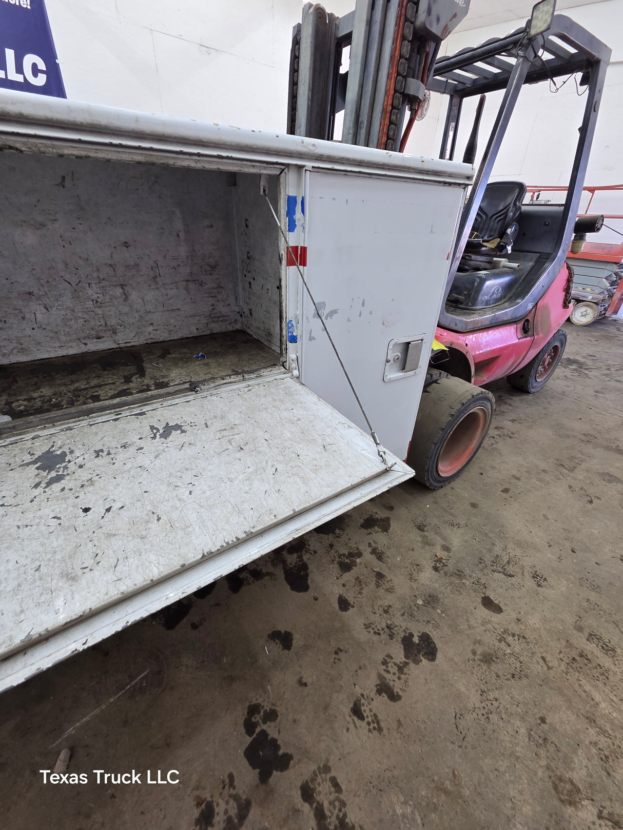 8' Steel Utility Service Body Truck Single Rear Wheel Utility Bed Universal