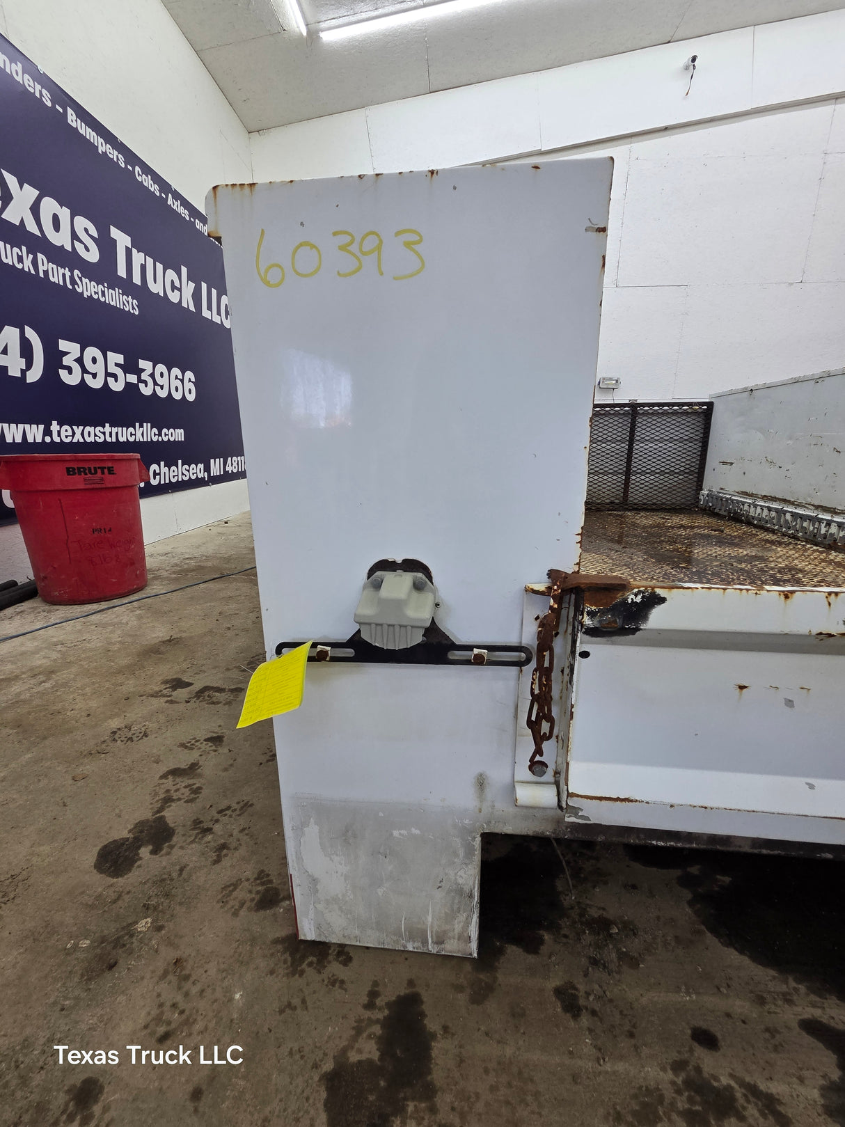 8' Steel Utility Service Body Truck Single Rear Wheel Utility Bed Universal