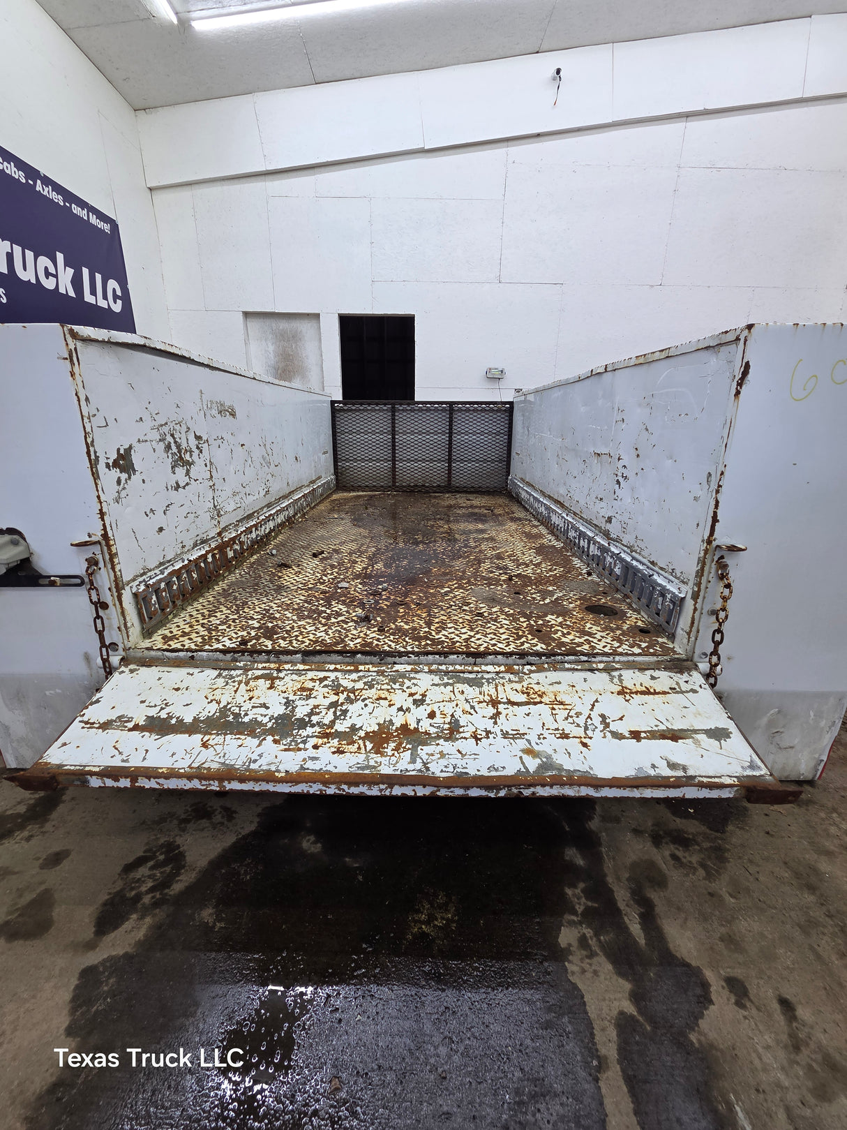 8' Steel Utility Service Body Truck Single Rear Wheel Utility Bed Universal
