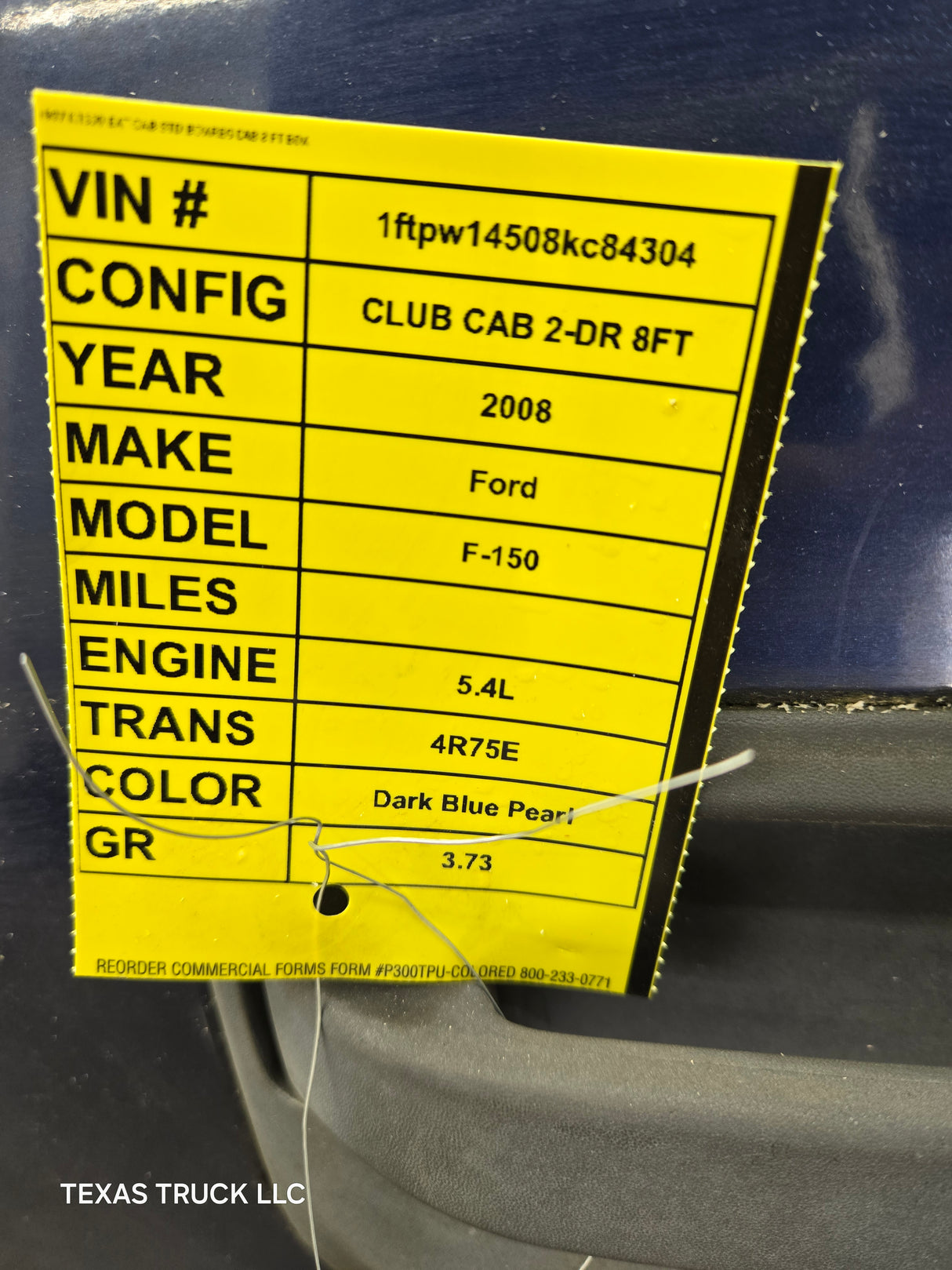 2004-2008 Ford F150 Rear LH Driver Crew Cab Door