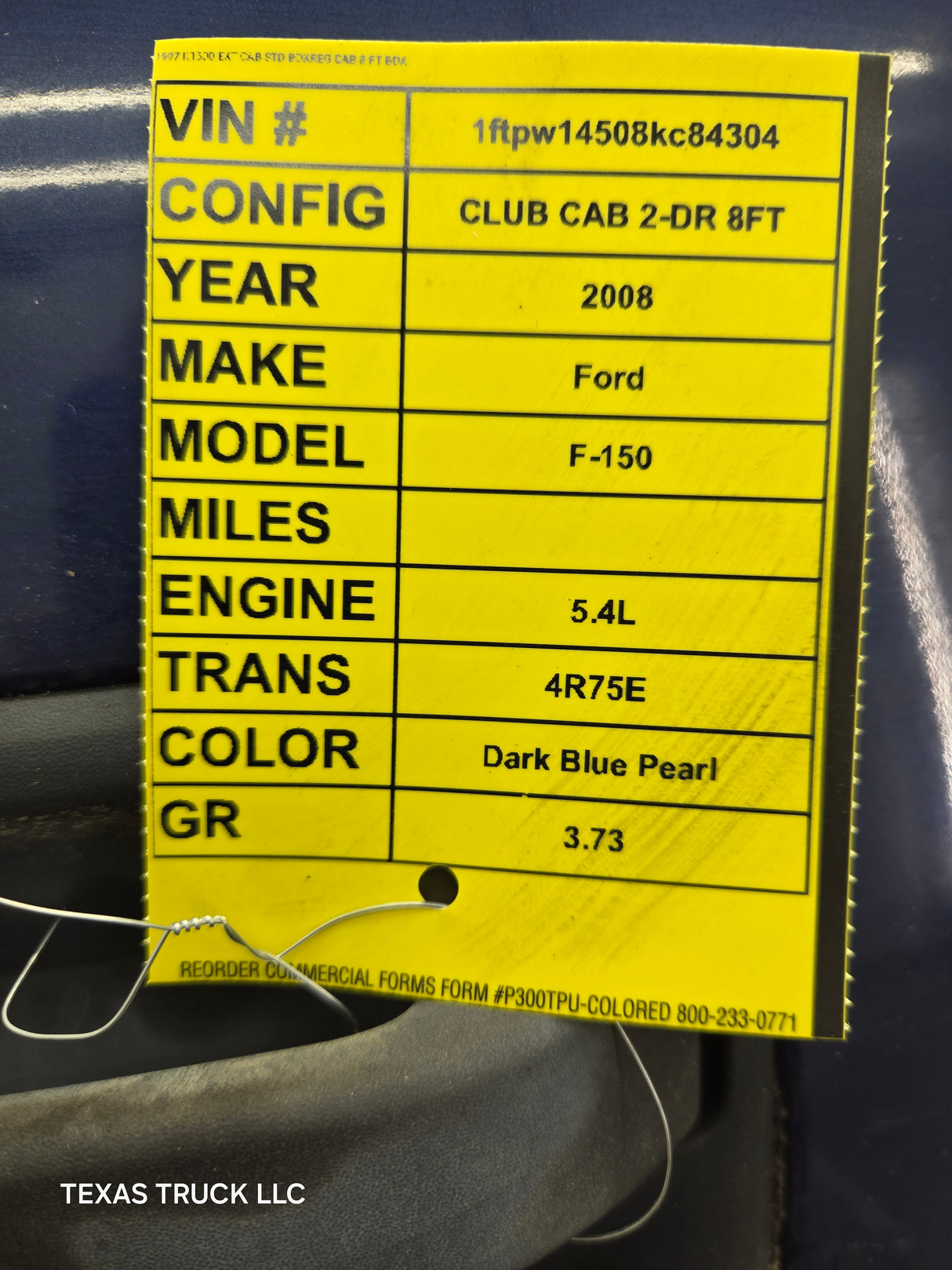 2004-2008 Ford F150 Rear Passenger Crew Cab Door