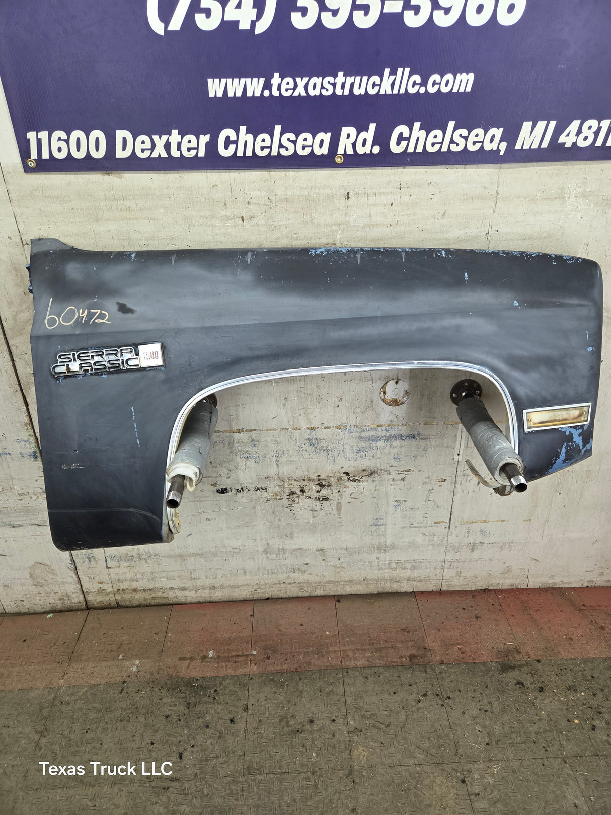 1981-1991 Chevrolet Silverado / GMC Sierra Square body Passenger Side Fender C10 C20 C30 Suburban K5 K10 K20 Blazer