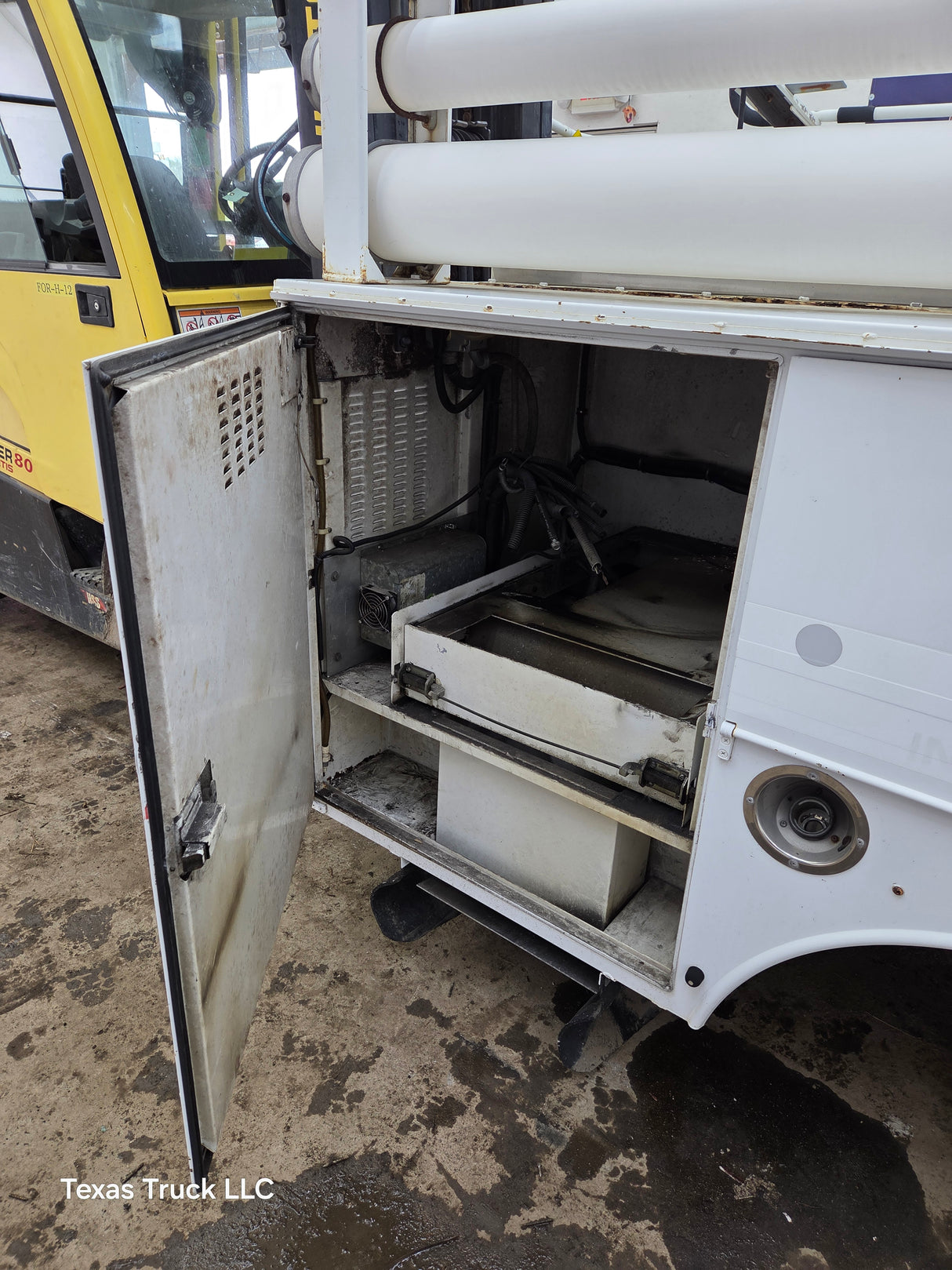8' Steel Utility Service Body Truck Single Rear Wheel Utility Bed Universal