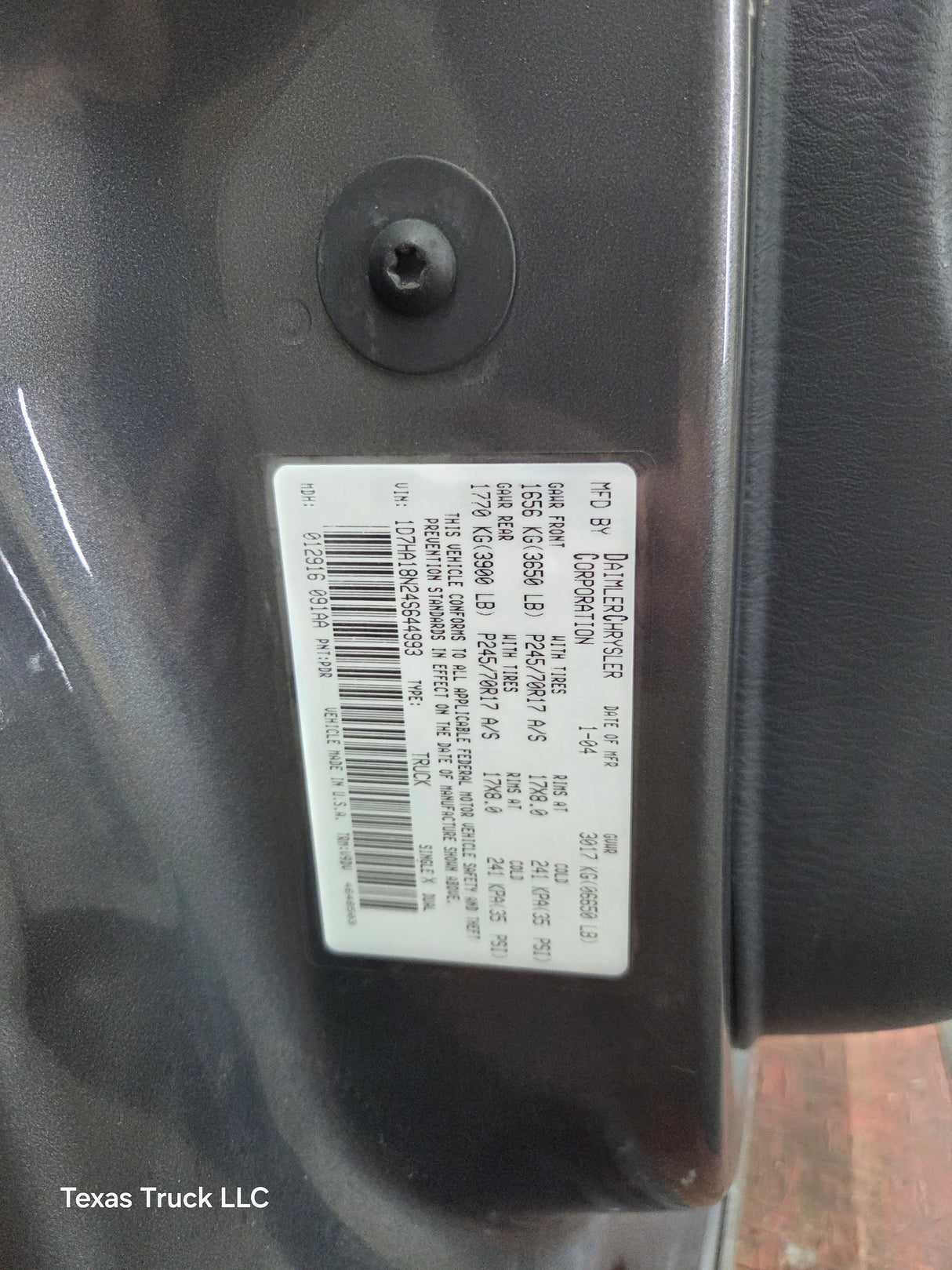 2003-2008 Dodge Ram 3rd Gen Driver Side Front Quad Cab Crew Cab Door 1500 2500 3500 4500 5500