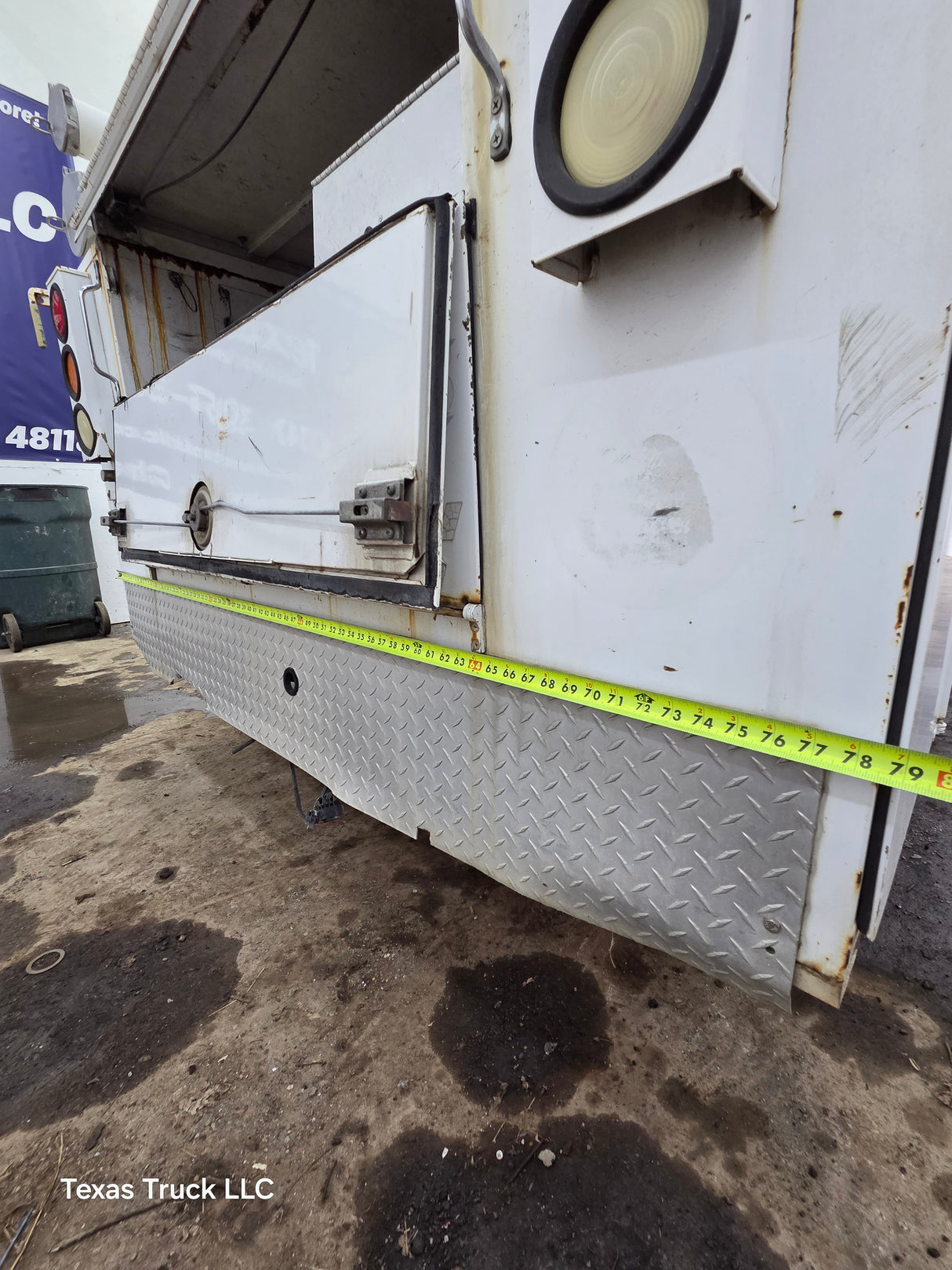 8' Steel Utility Service Body Truck Single Rear Wheel Utility Bed Universal With Generator