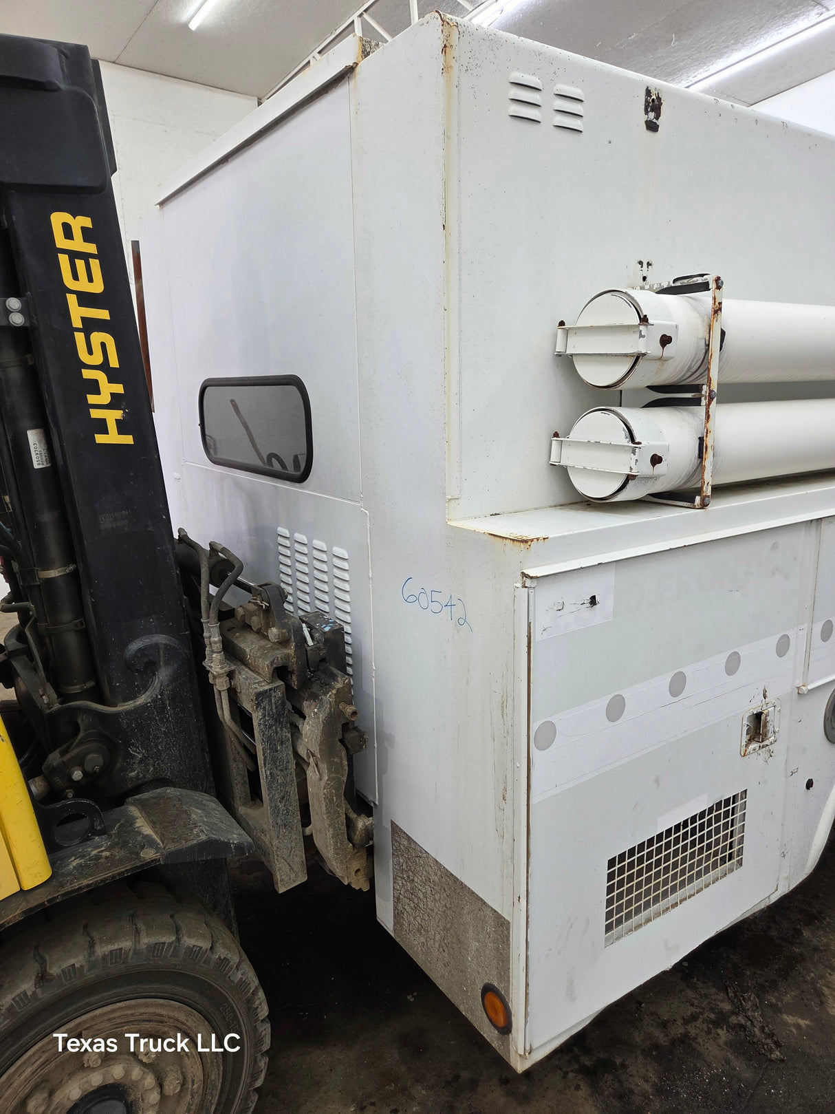 9' Steel High Rise Service Body For Dual Rear Wheel Truck Universal Utility Bed Built in Generator