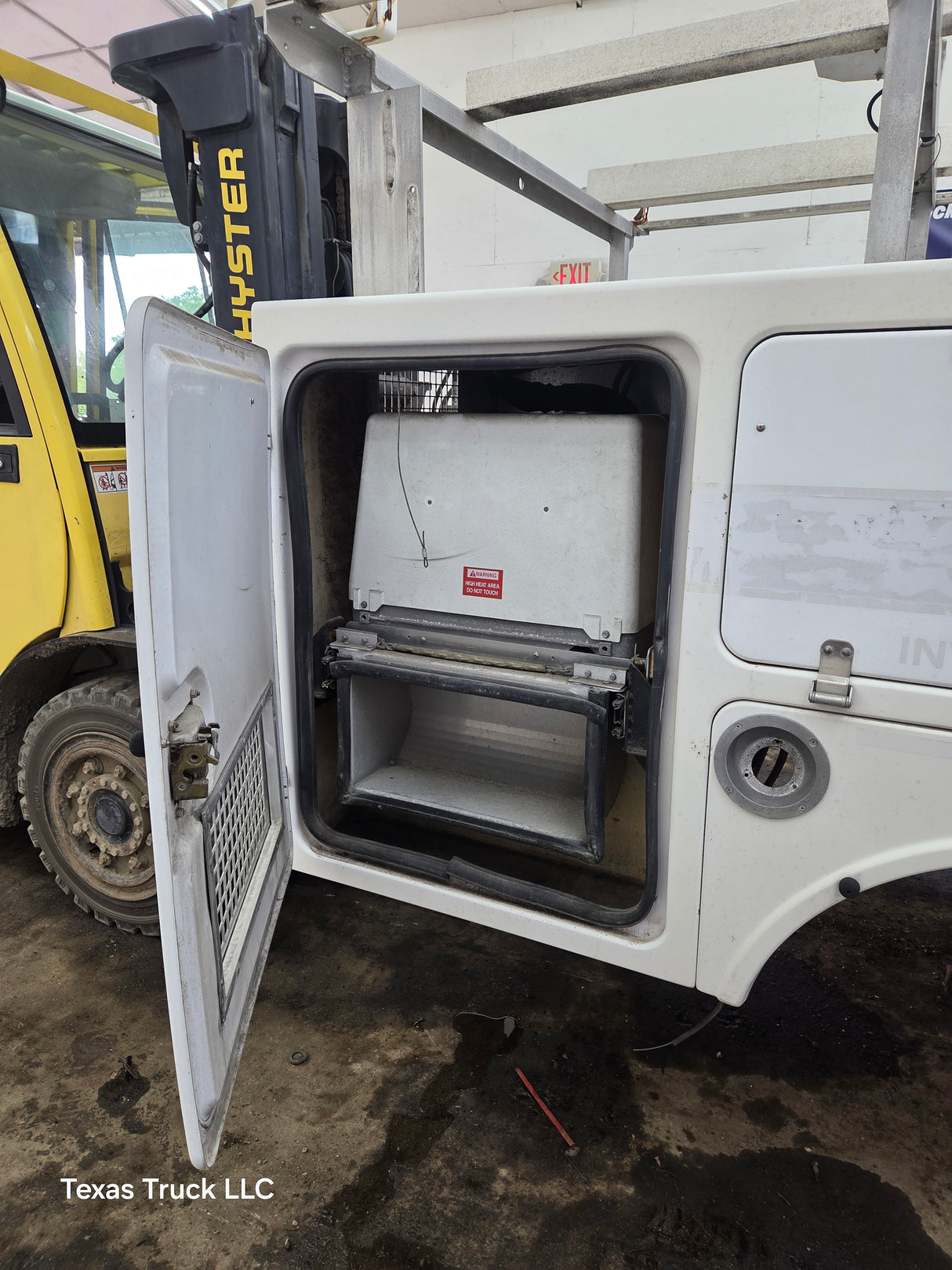8' Fiberglass Utility Service Body With Generator Single Rear Wheel Truck Utility Bed Universal