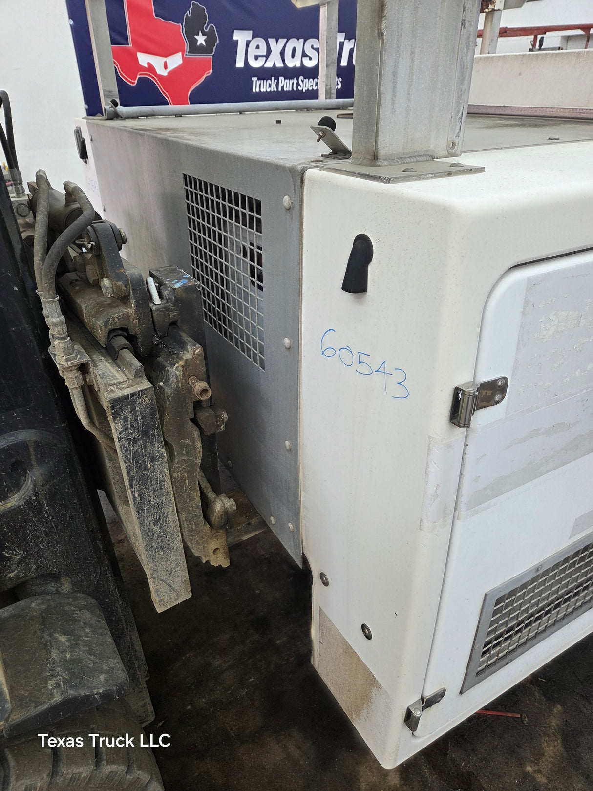 8' Fiberglass Utility Service Body With Generator Single Rear Wheel Truck Utility Bed Universal