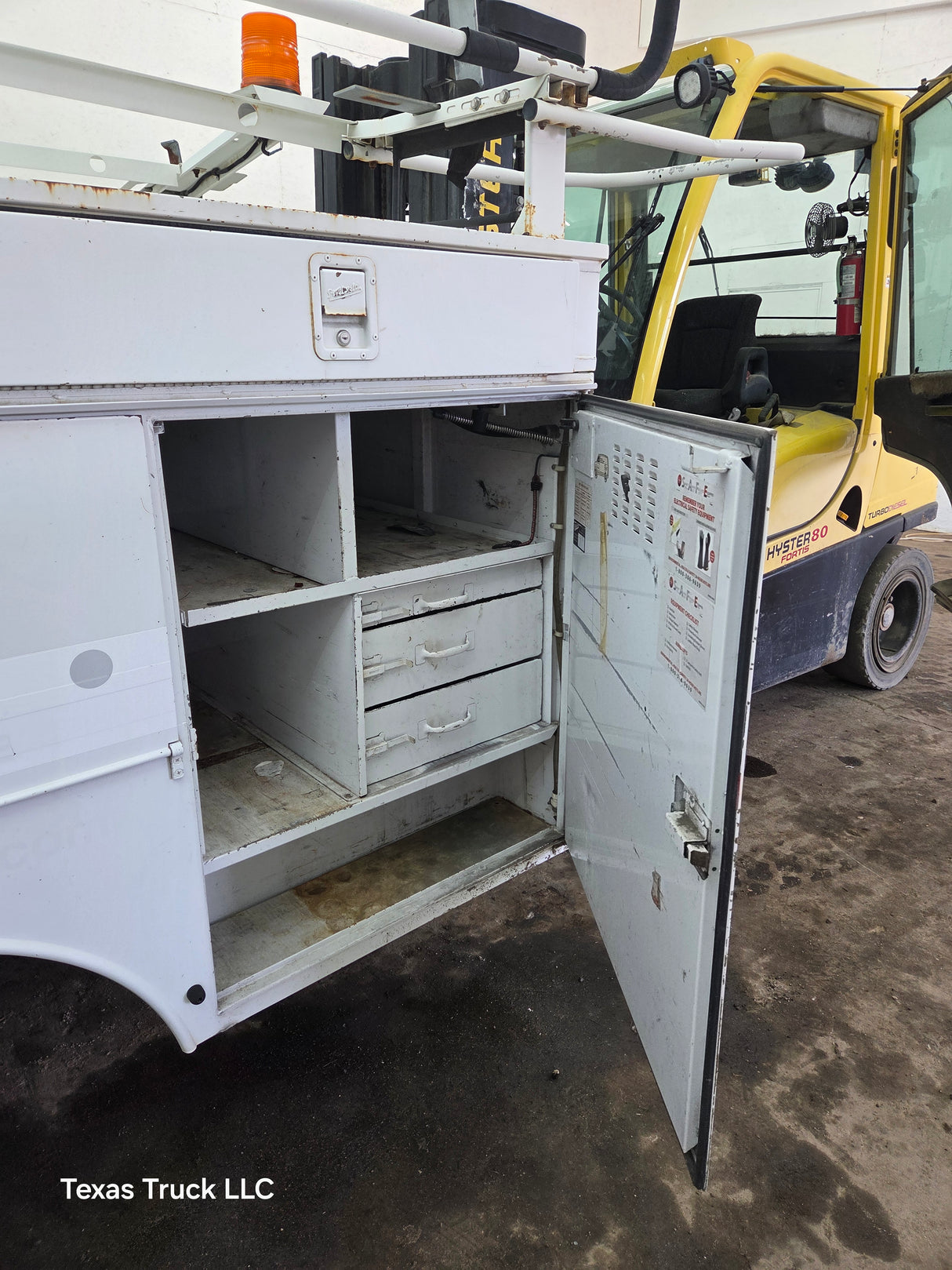 8' Steel Utility Service Body Truck Single Rear Wheel Utility Bed Universal