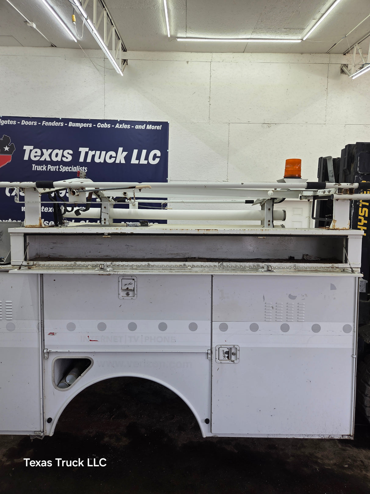 8' Steel Utility Service Body Truck Single Rear Wheel Utility Bed Universal