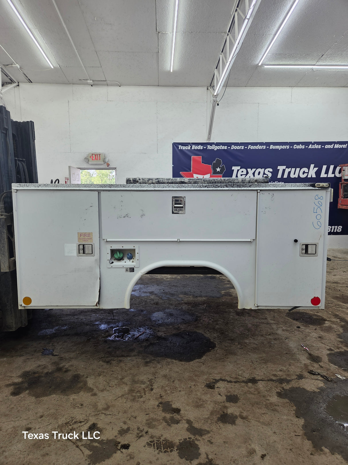 8' Steel Utility Service Body Truck Single Rear Wheel Utility Bed Universal