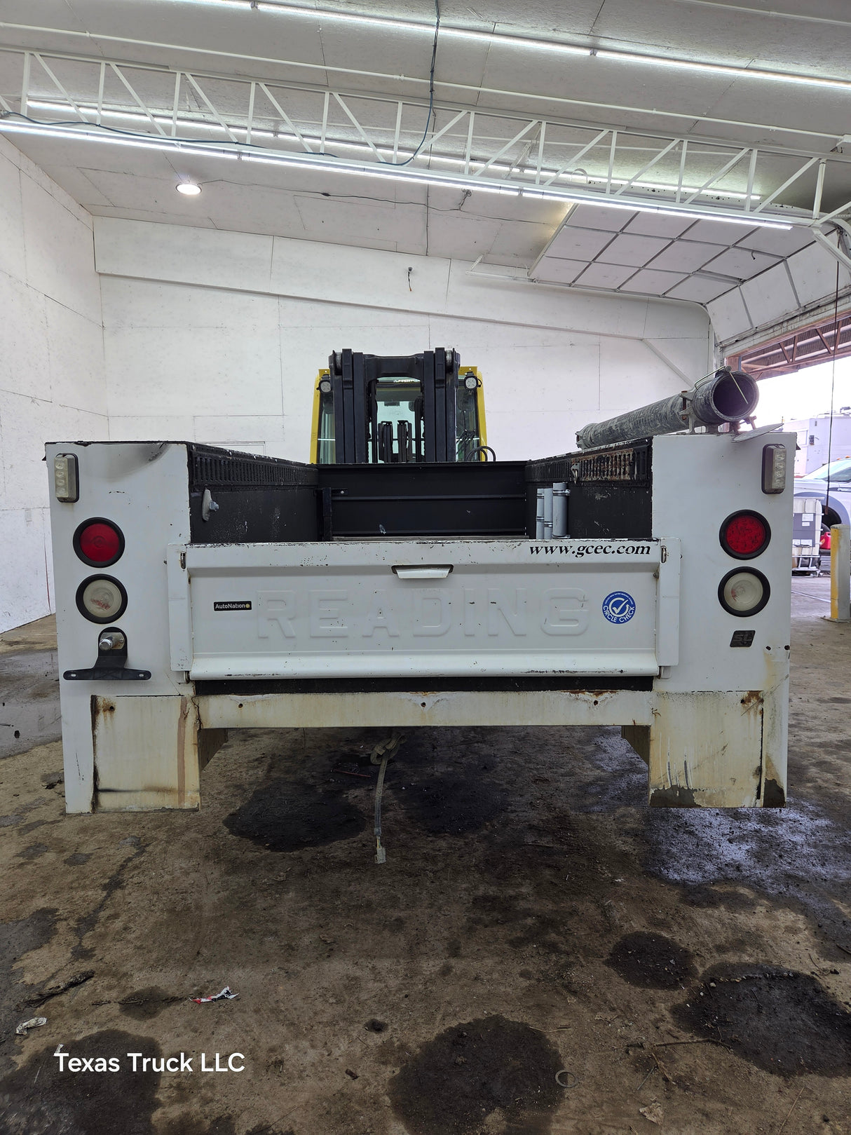 8' Steel Utility Service Body Truck Single Rear Wheel Utility Bed Universal