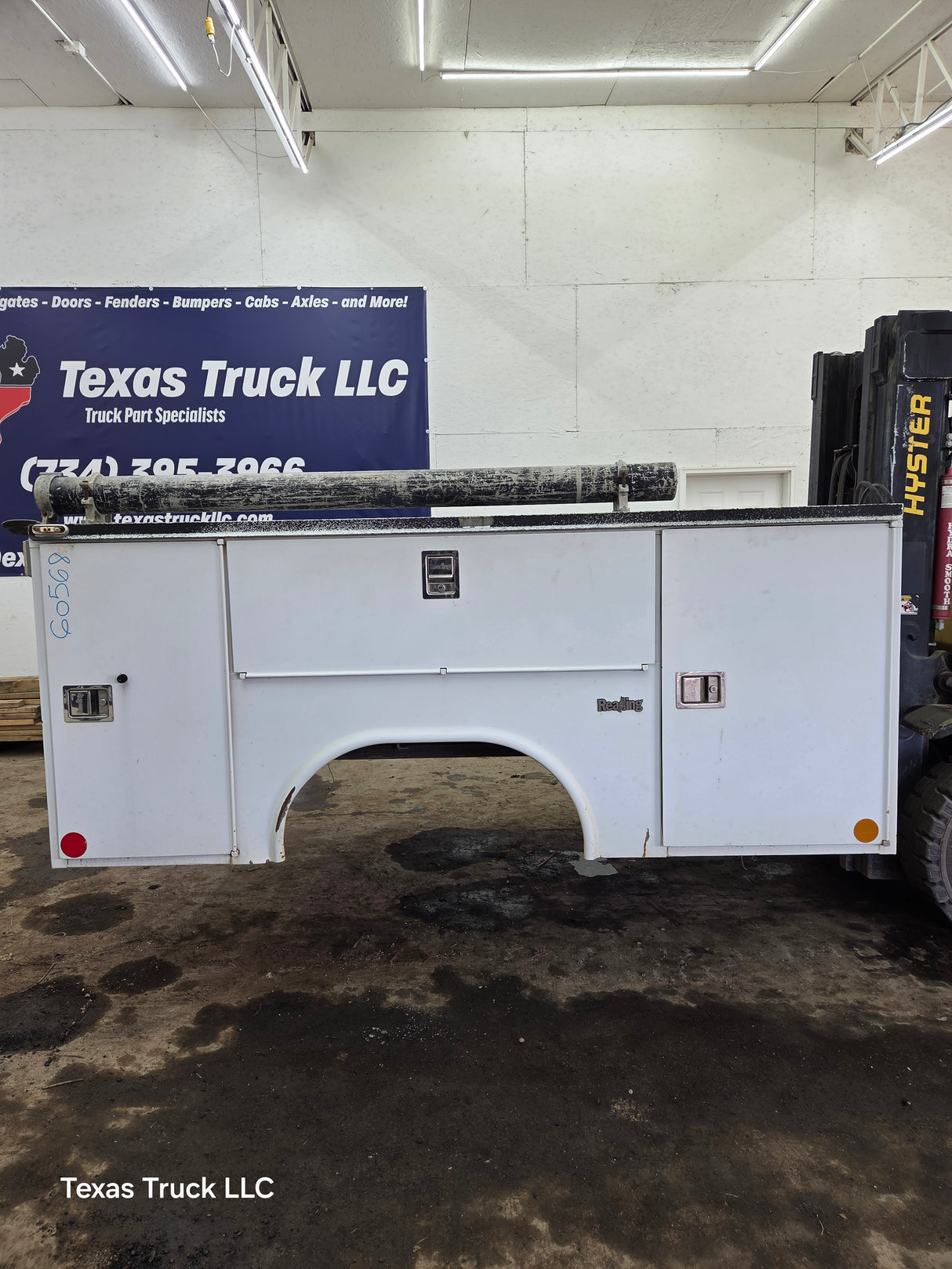 8' Steel Utility Service Body Truck Single Rear Wheel Utility Bed Universal