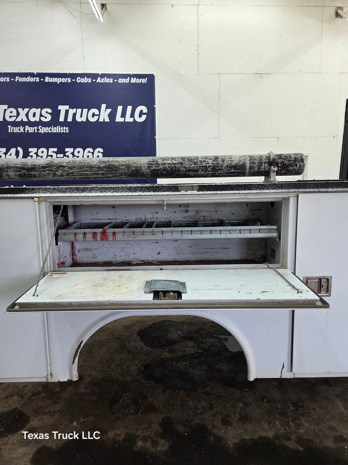 8' Steel Utility Service Body Truck Single Rear Wheel Utility Bed Universal