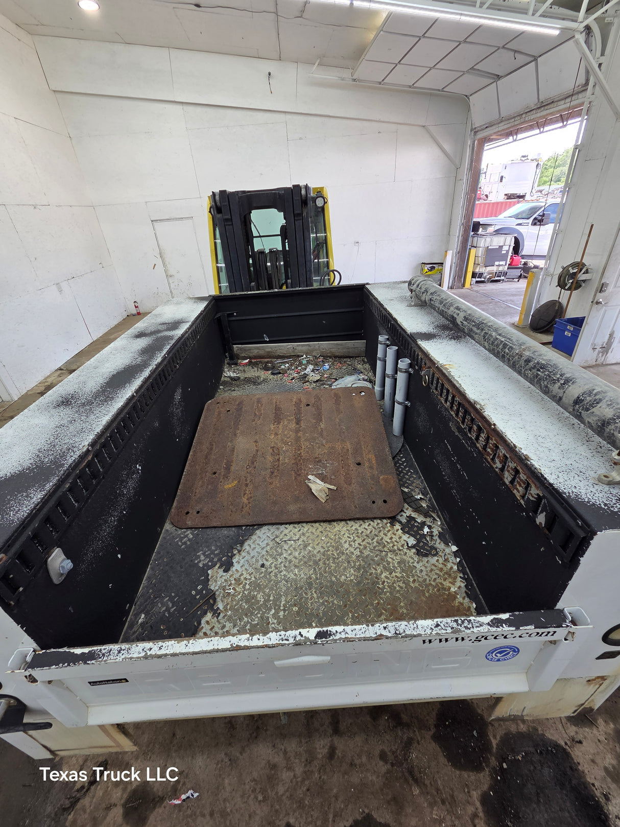 8' Steel Utility Service Body Truck Single Rear Wheel Utility Bed Universal