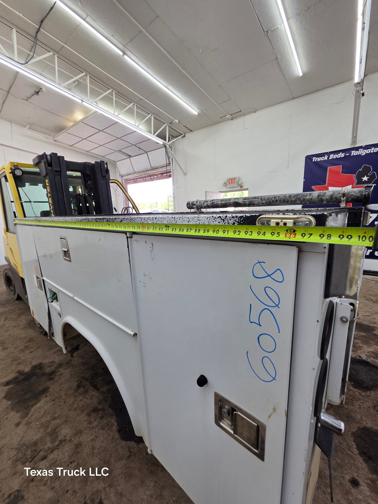 8' Steel Utility Service Body Truck Single Rear Wheel Utility Bed Universal