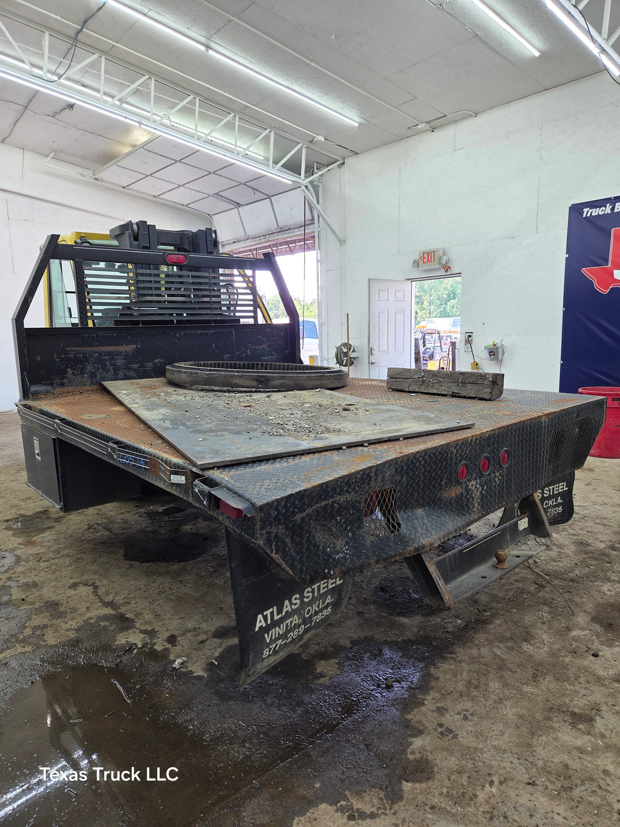 9' Steel Pickup Truck Dual Rear Wheel Utility Flatbed Universal
