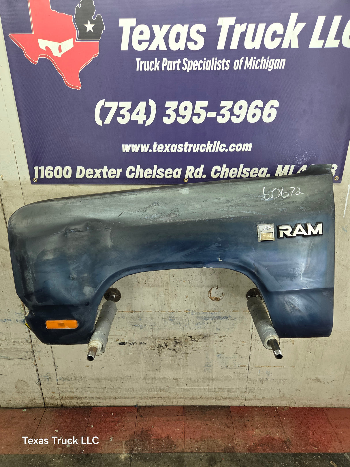 1981-1993 Dodge Ram 1st Gen LH Driver Side Front Fender W150 W250 W350 D150 D250 D350 Ramcharger