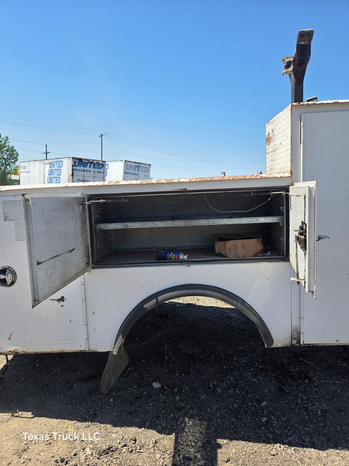 11' Steel Utility Crane Service Body For Dual Rear Wheel Utility Bed Universal