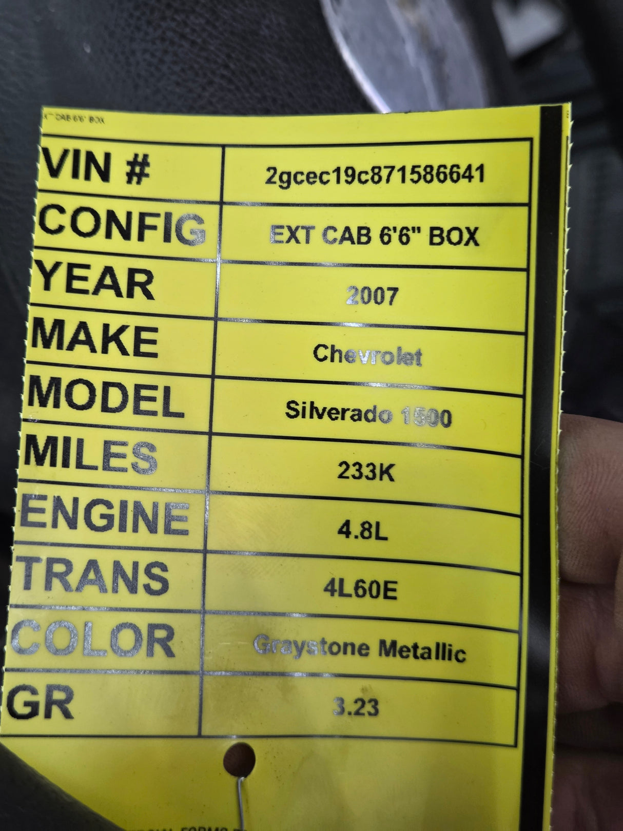 2007-2013 Chevrolet Silverado / GMC Sierra 1500 2500 3500 HD Extended Cab