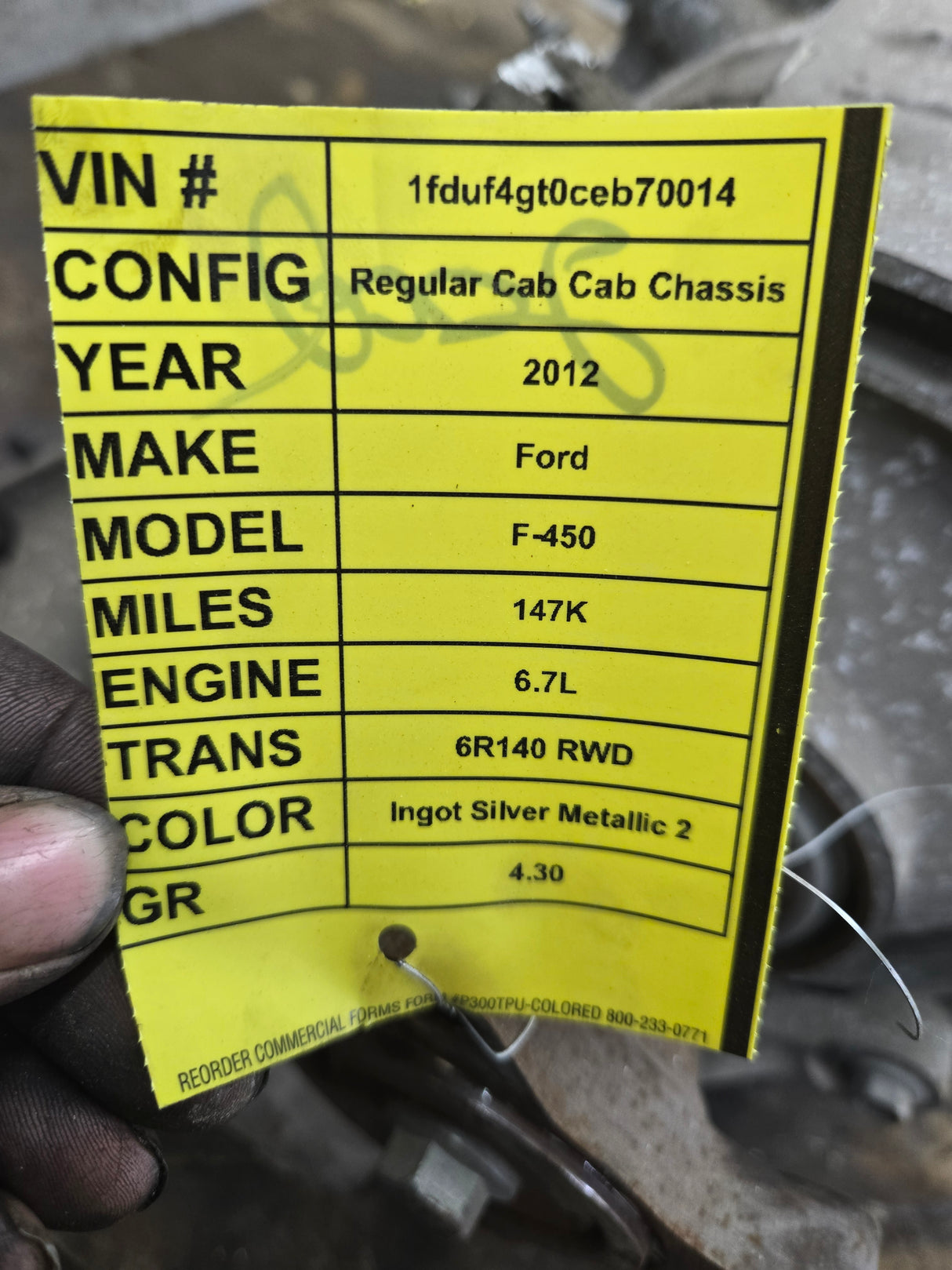 2011-2016 6.7L Power Stroke 6r140 Automatic Transmission 4wd 2wd Ford F250 F350 F450 F550 Super Duty 147k Miles