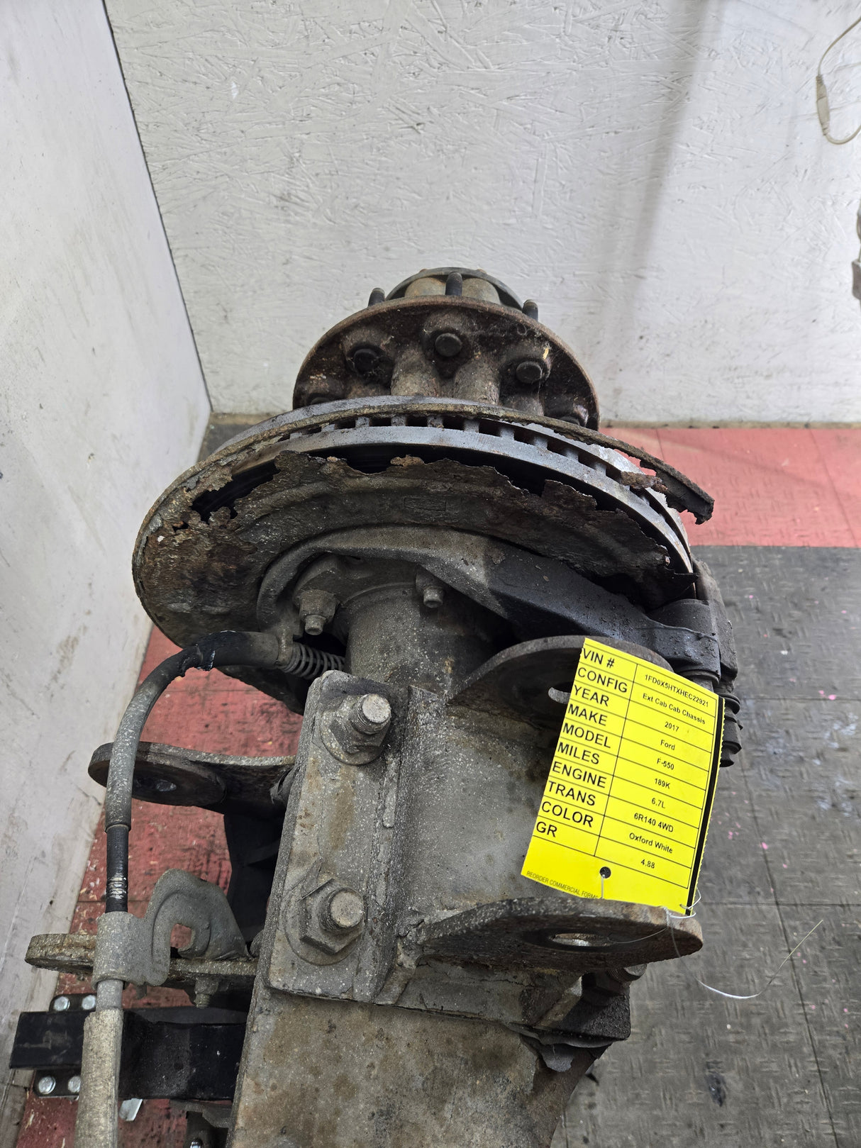 2017-2022 Ford F450 F550 Super Duty Rear Axle 4.88 Gear Ratio DRW 189k miles