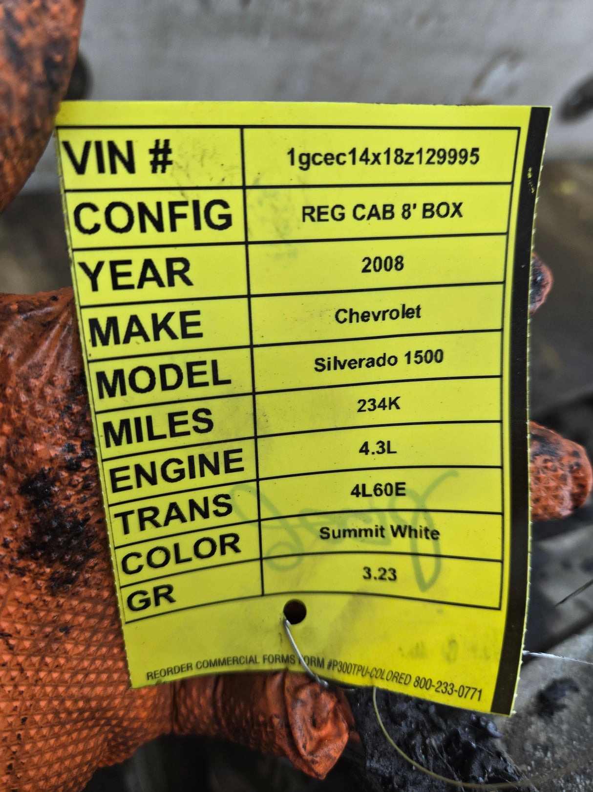 2008 Chevrolet / GMC 1500 4L60E 2wd Transmission 4.3L V6