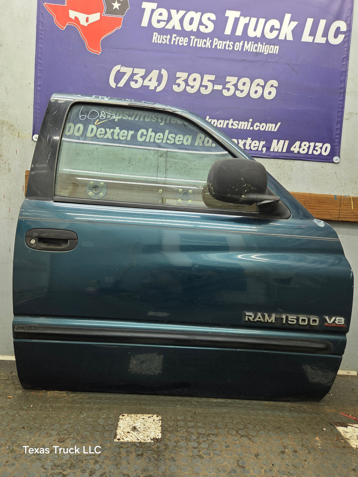 1994-2002 Dodge Ram 2nd Gen Quad Cab 4 Door Square Corner RH Passenger Side Door