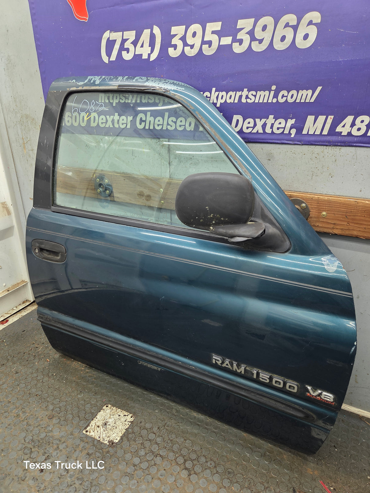 1994-2002 Dodge Ram 2nd Gen Quad Cab 4 Door Square Corner RH Passenger Side Door