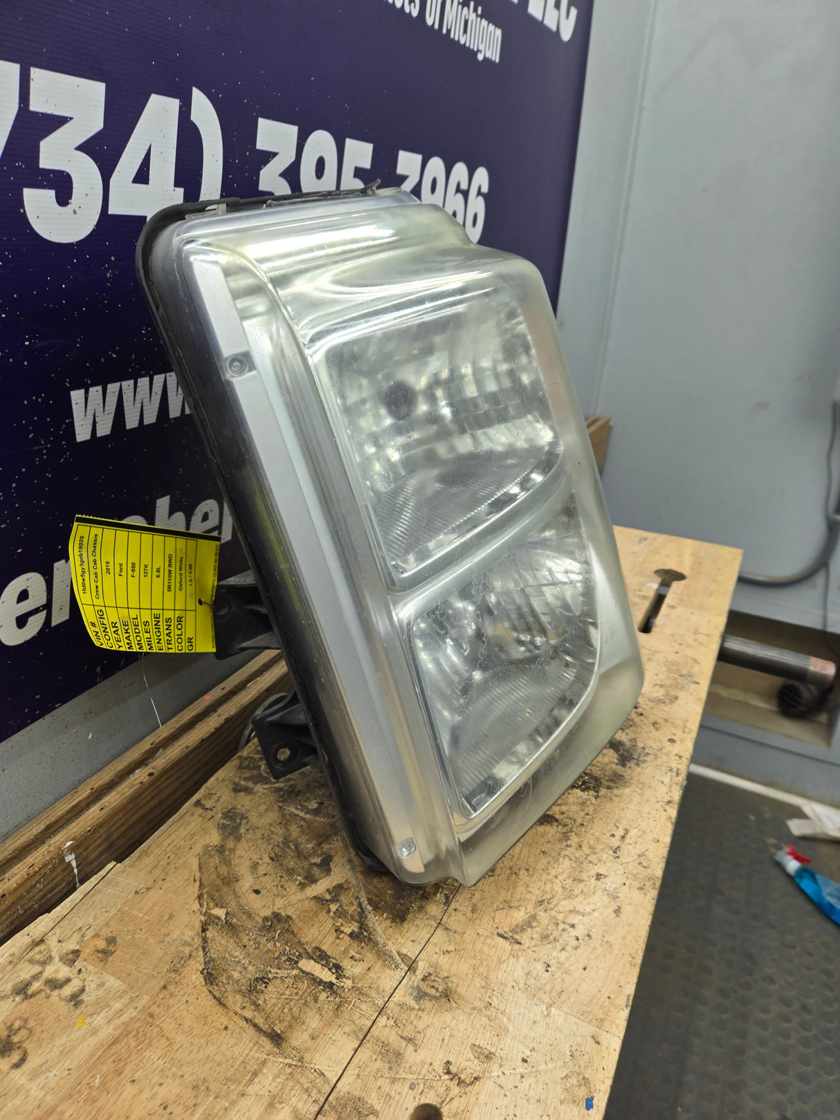 2011-2016 Ford Super Duty F250 F350 F450 F550 LH Driver Side Headlight 6.7L Power Stroke 6.2L Gas BC34-13006-A