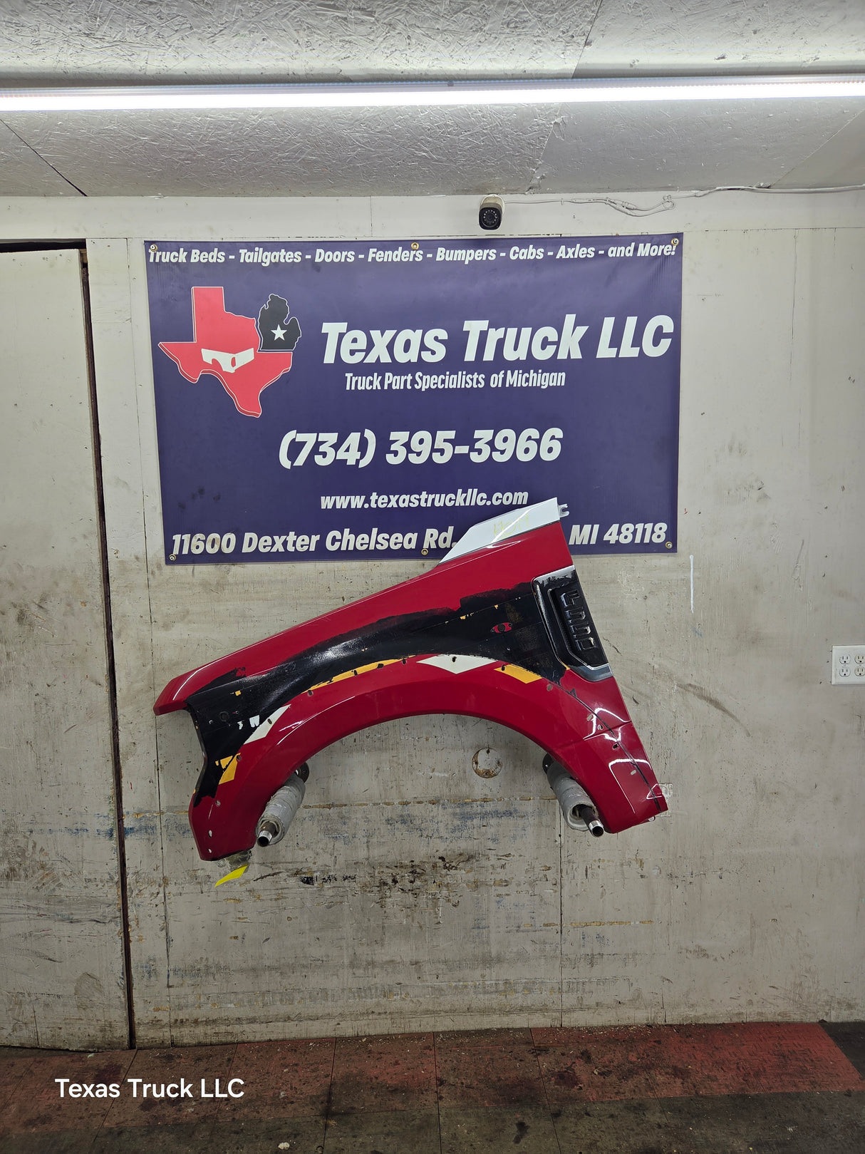2017-2019 Ford Super Duty F450 F550 LH Driver Fender
