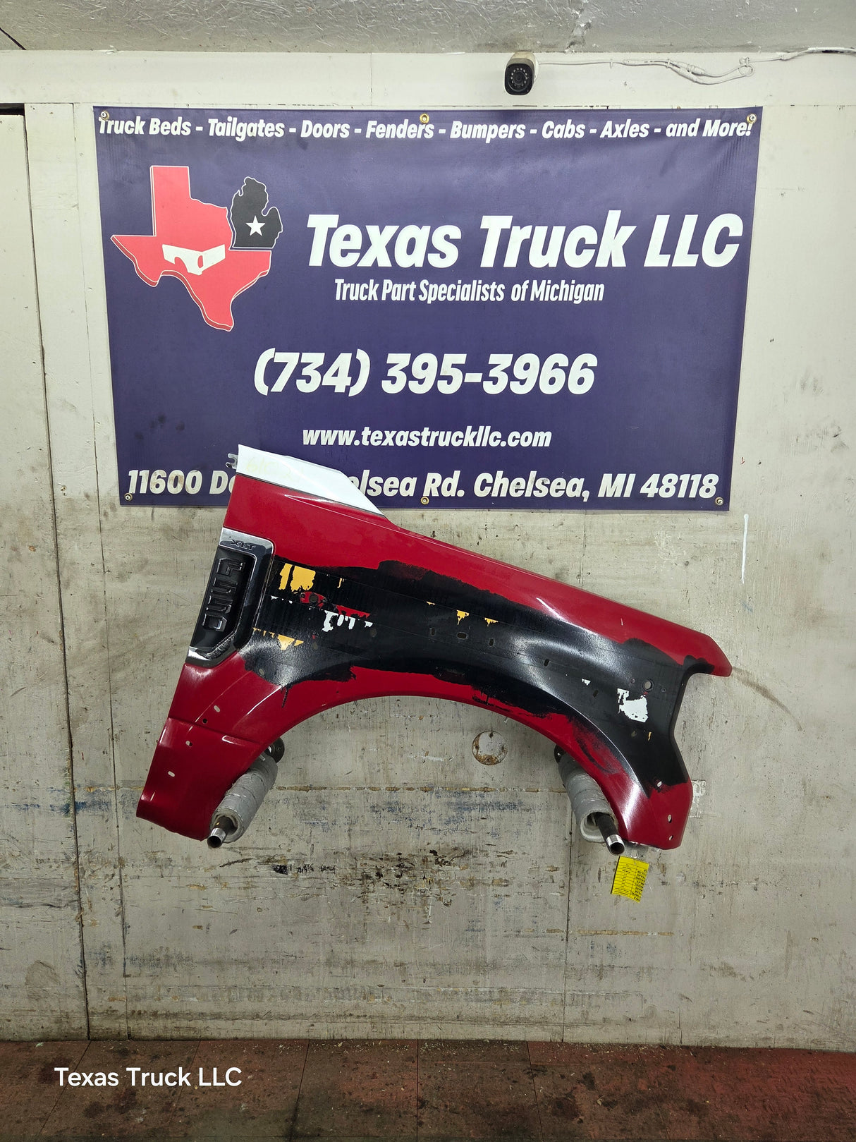 2017-2019 Ford Super Duty F450 F550 RH Passenger Fender