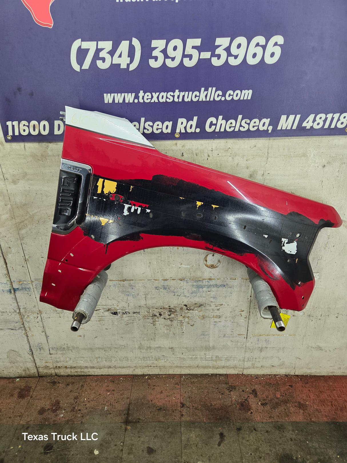 2017-2019 Ford Super Duty F450 F550 RH Passenger Fender