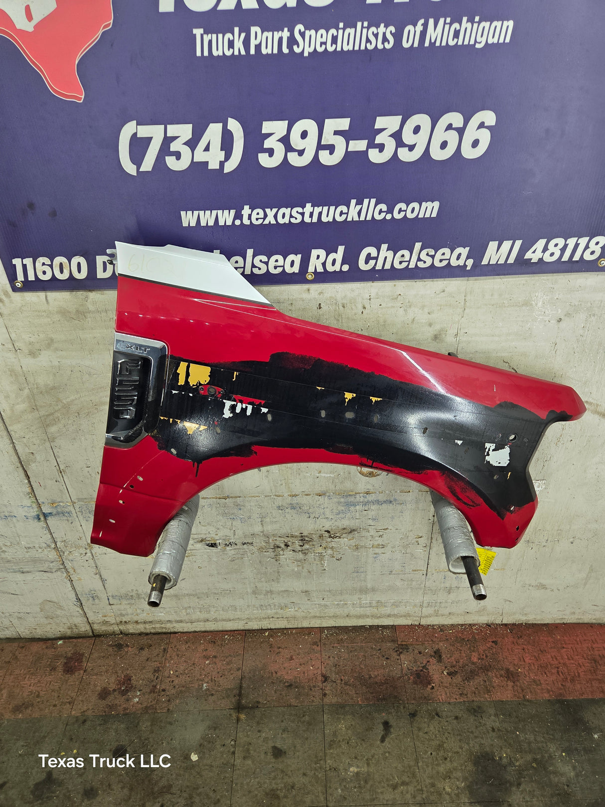 2017-2019 Ford Super Duty F450 F550 RH Passenger Fender