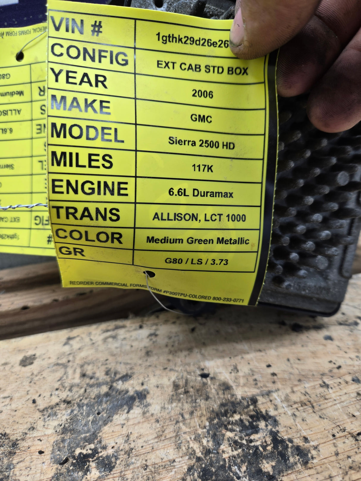 2006-2009 Chevrolet Silverado 2500 3500 6.6L TCM 2362 / 15902362