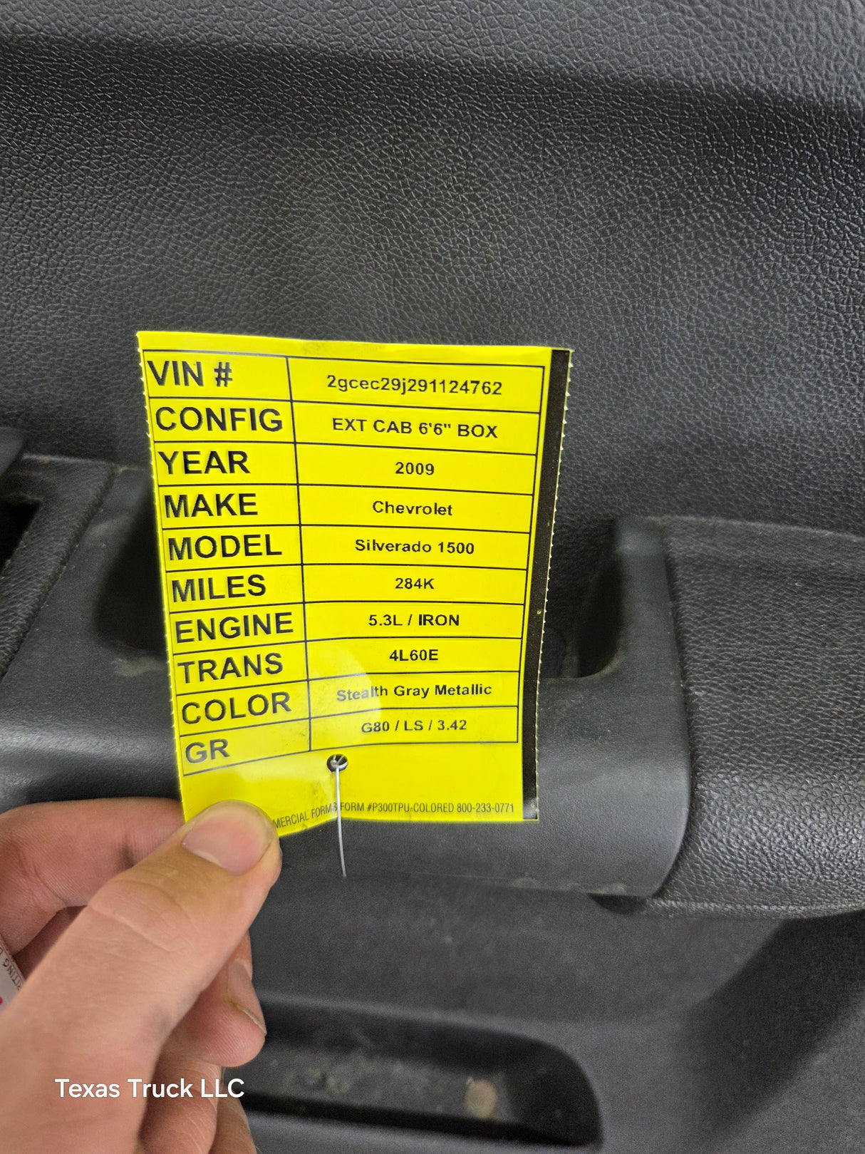 2007-2013 Chevrolet Silverado / GMC Sierra 1500 2500 3500 HD Passenger side Extended Cab RH Rear Door