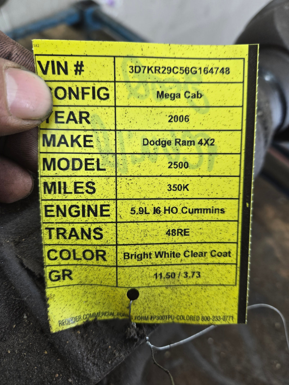 2006 Dodge Ram 48RE 2wd Automatic Transmission Cummins 5.9 Diesel 24 valve