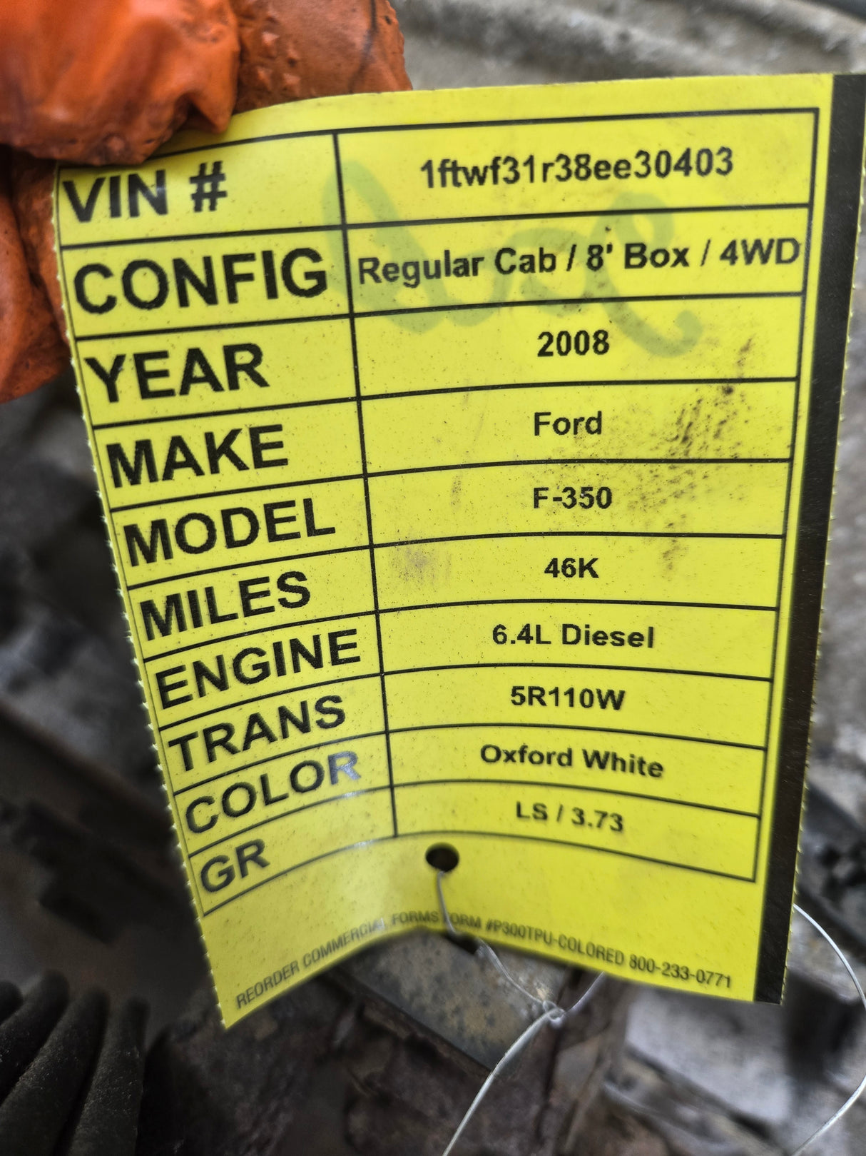 2008-2010 5r110w Automatic Transmission 4x4 6.4L power stroke 46k miles