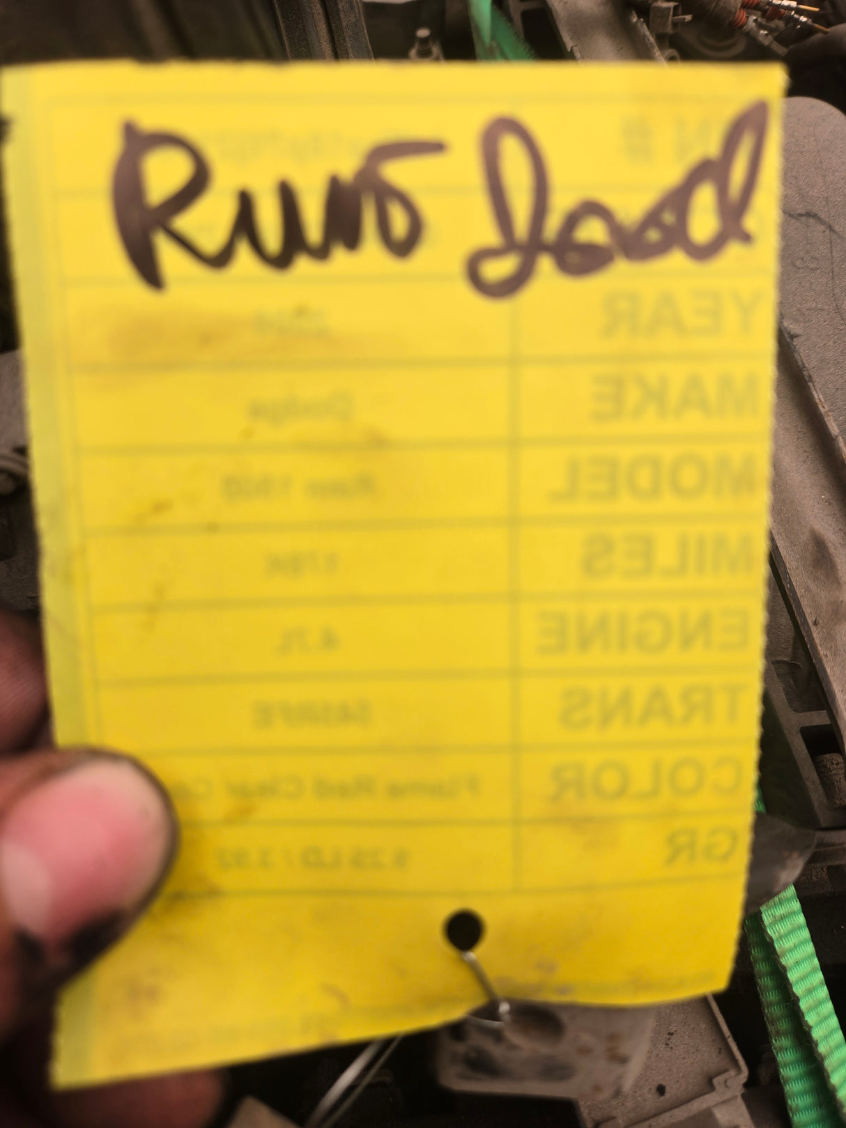 2006 Dodge Ram 4.7L Engine V8 178k miles VIN P (8th digit) Runs Good