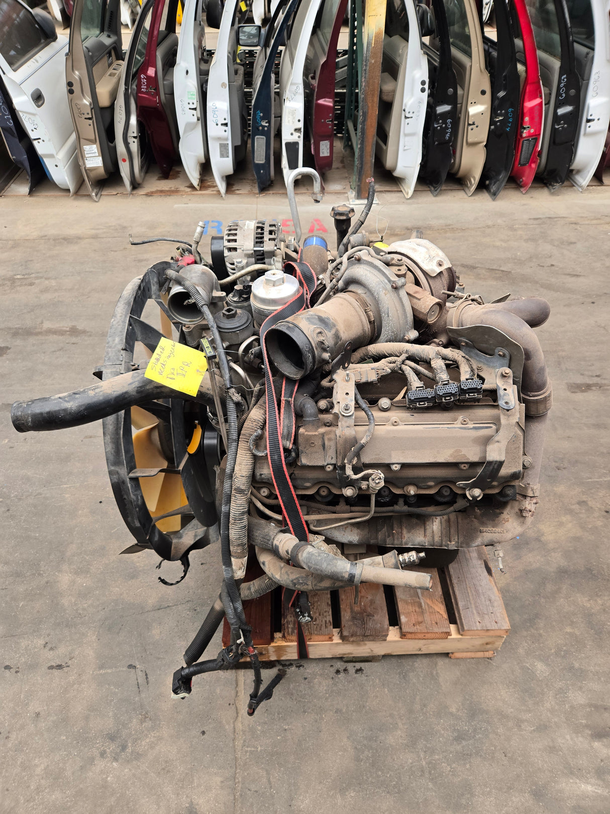 2005-2007 Ford 6.0L Power Stroke Diesel Engine HEADSTUDDED Needs injectors