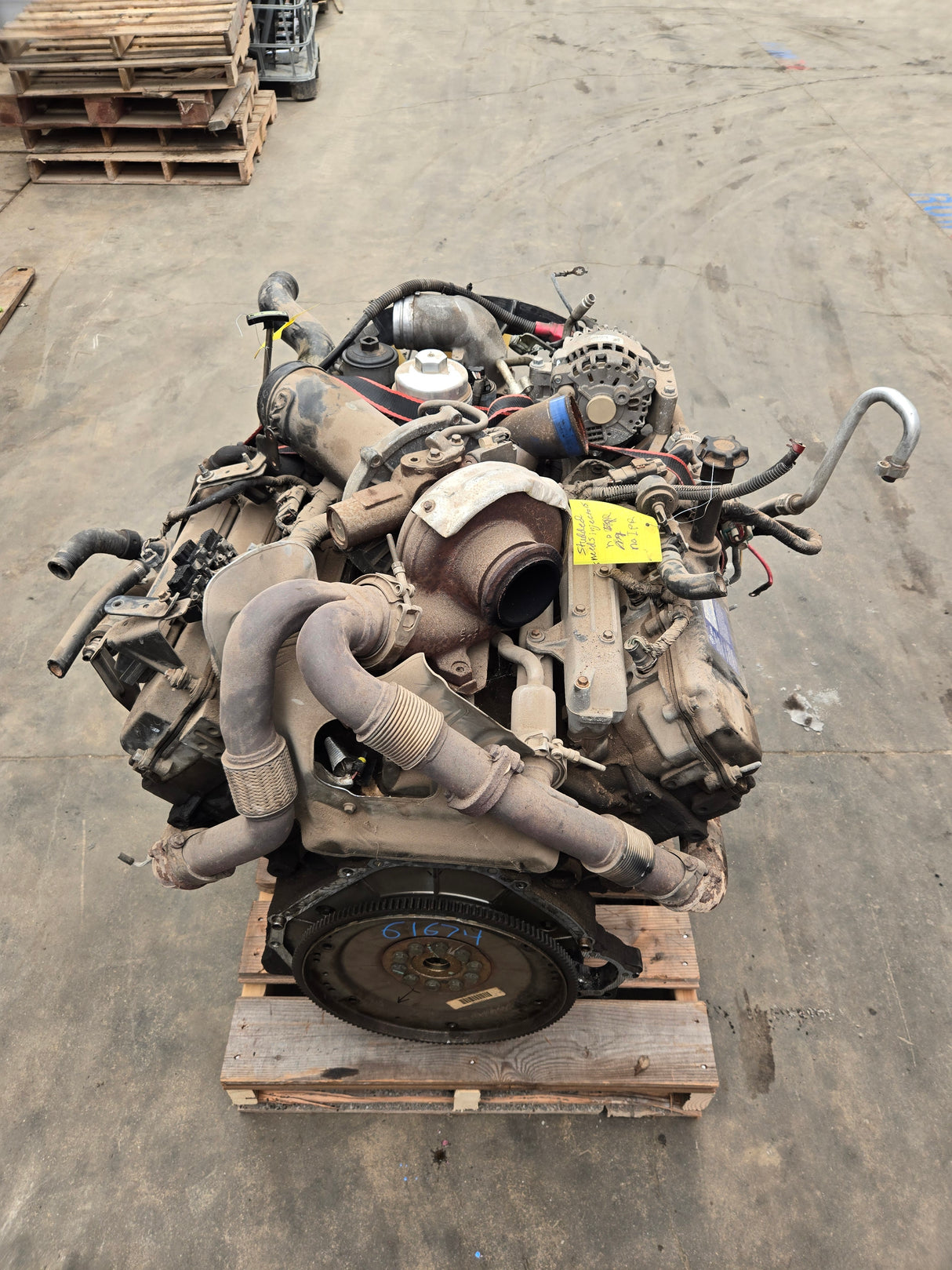 2005-2007 Ford 6.0L Power Stroke Diesel Engine HEADSTUDDED Needs injectors