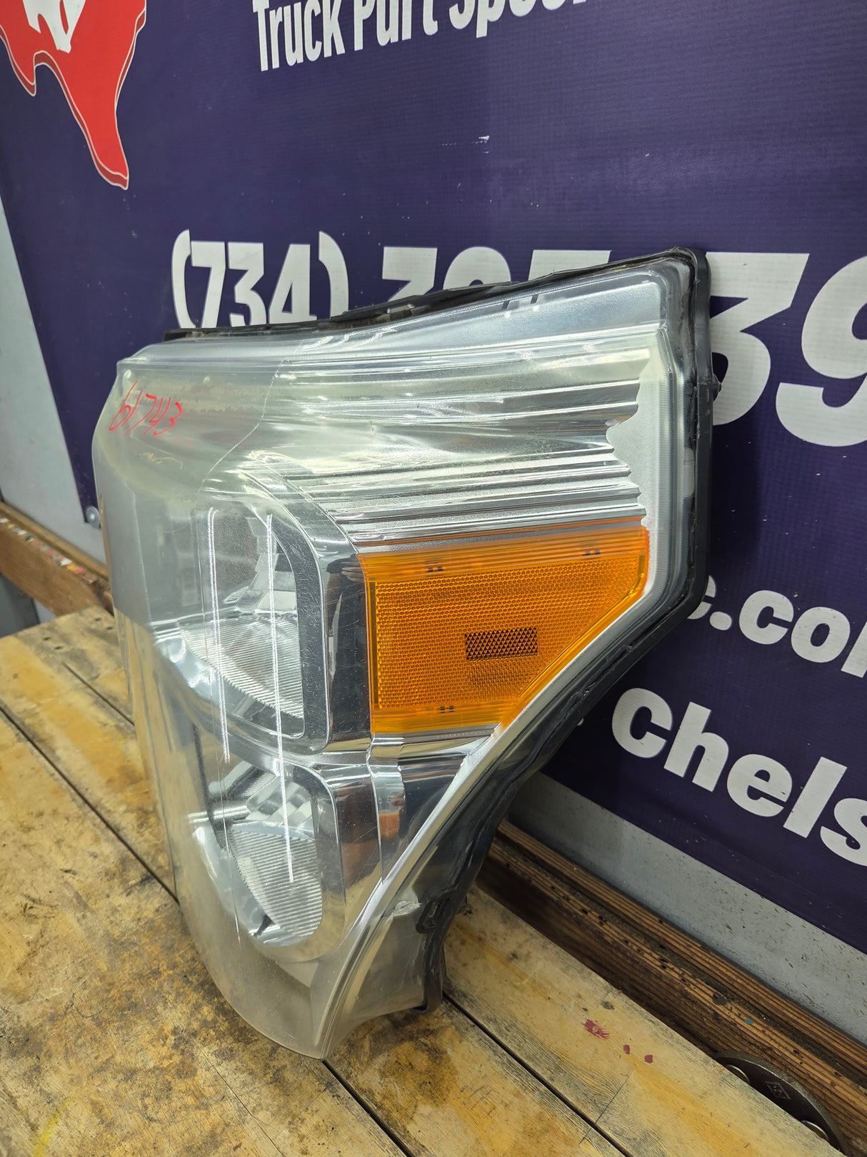 2011-2016 Ford Super Duty F250 F350 F450 F550 LH Driver Side Headlight BC34-13006-A 6.7L Power Stroke 6.2L Gas