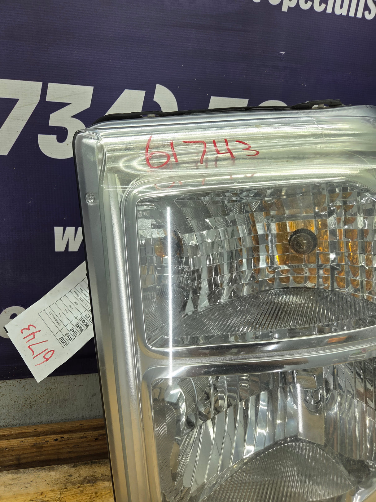 2011-2016 Ford Super Duty F250 F350 F450 F550 LH Driver Side Headlight BC34-13006-A 6.7L Power Stroke 6.2L Gas